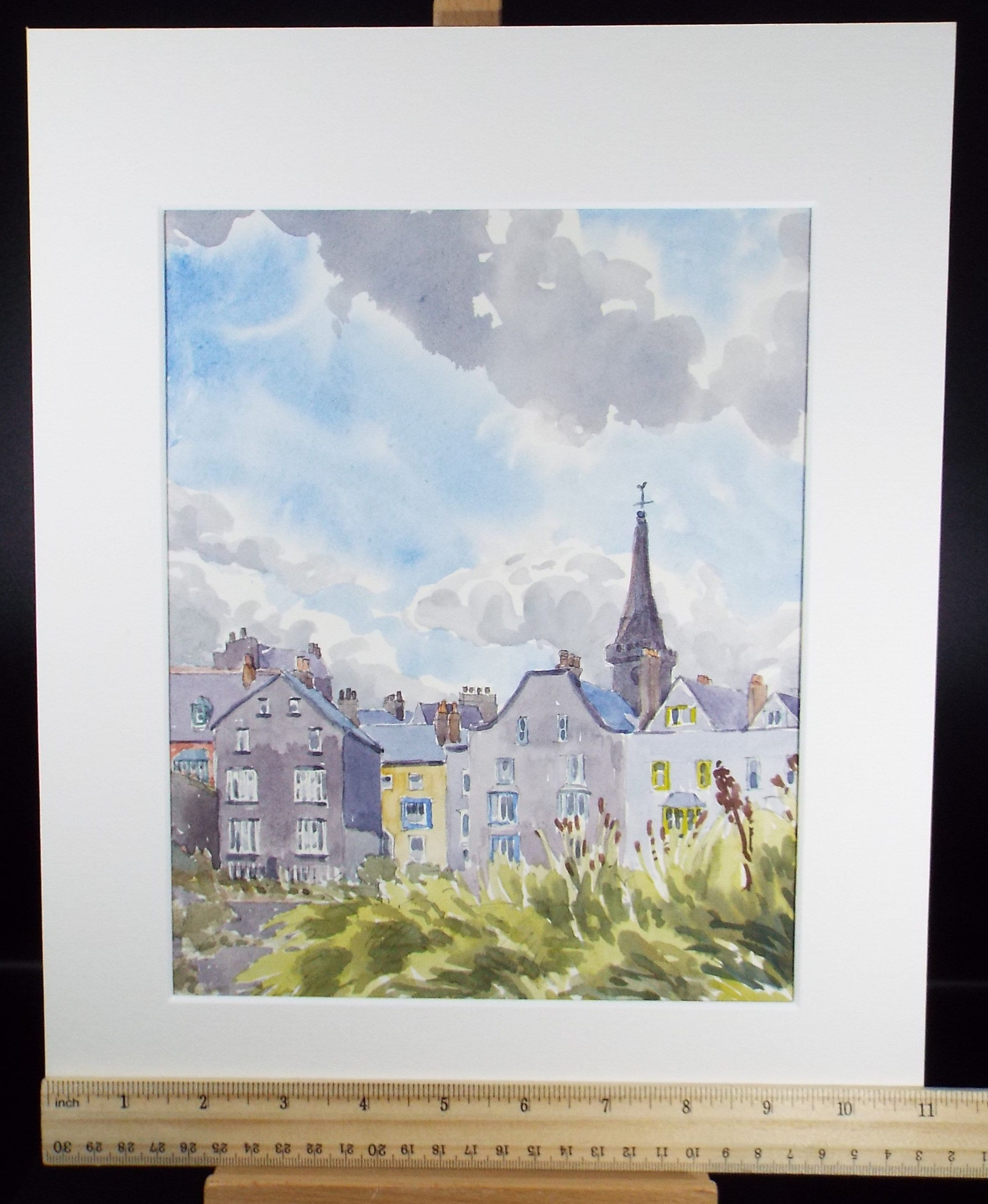 Original Watercolour, 'Tenby', George Godfrey, Dated 1963