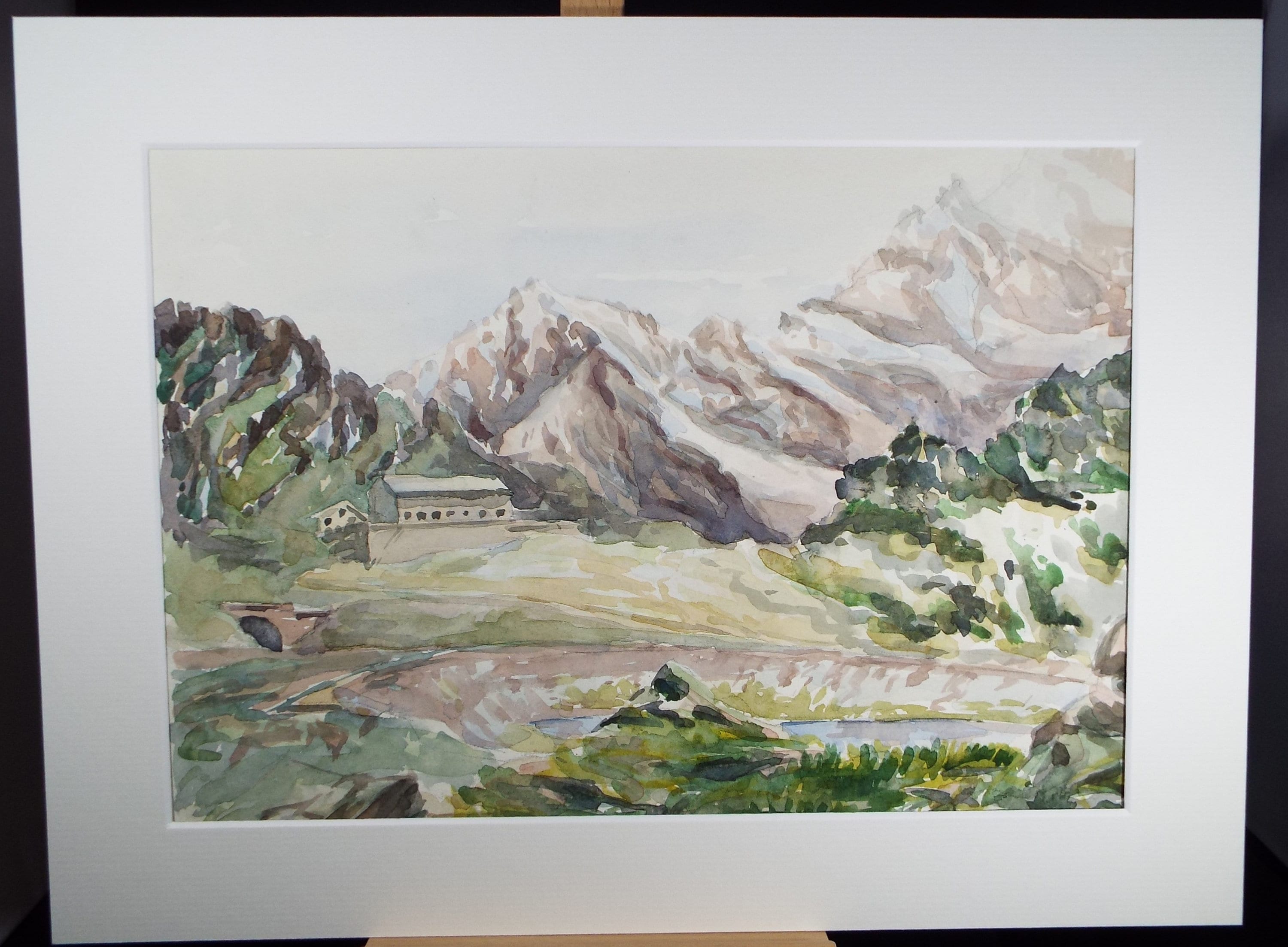 Original Watercolour, 'Alpine Pass', Michael A. Bussey (1930-2014), Circa 1950's