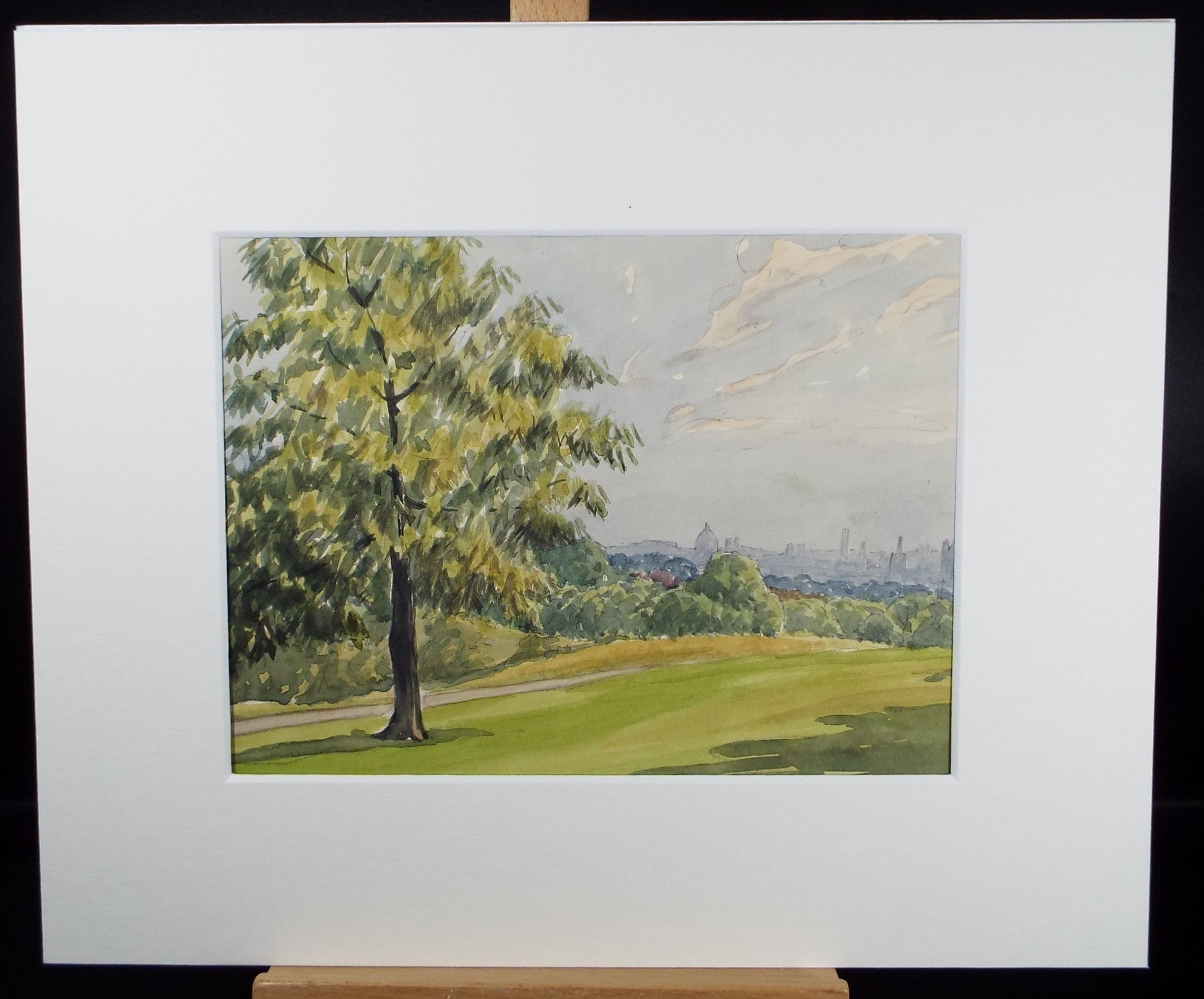 Original Watercolour, 'View from the Heath', George Godfrey, Dated 1957