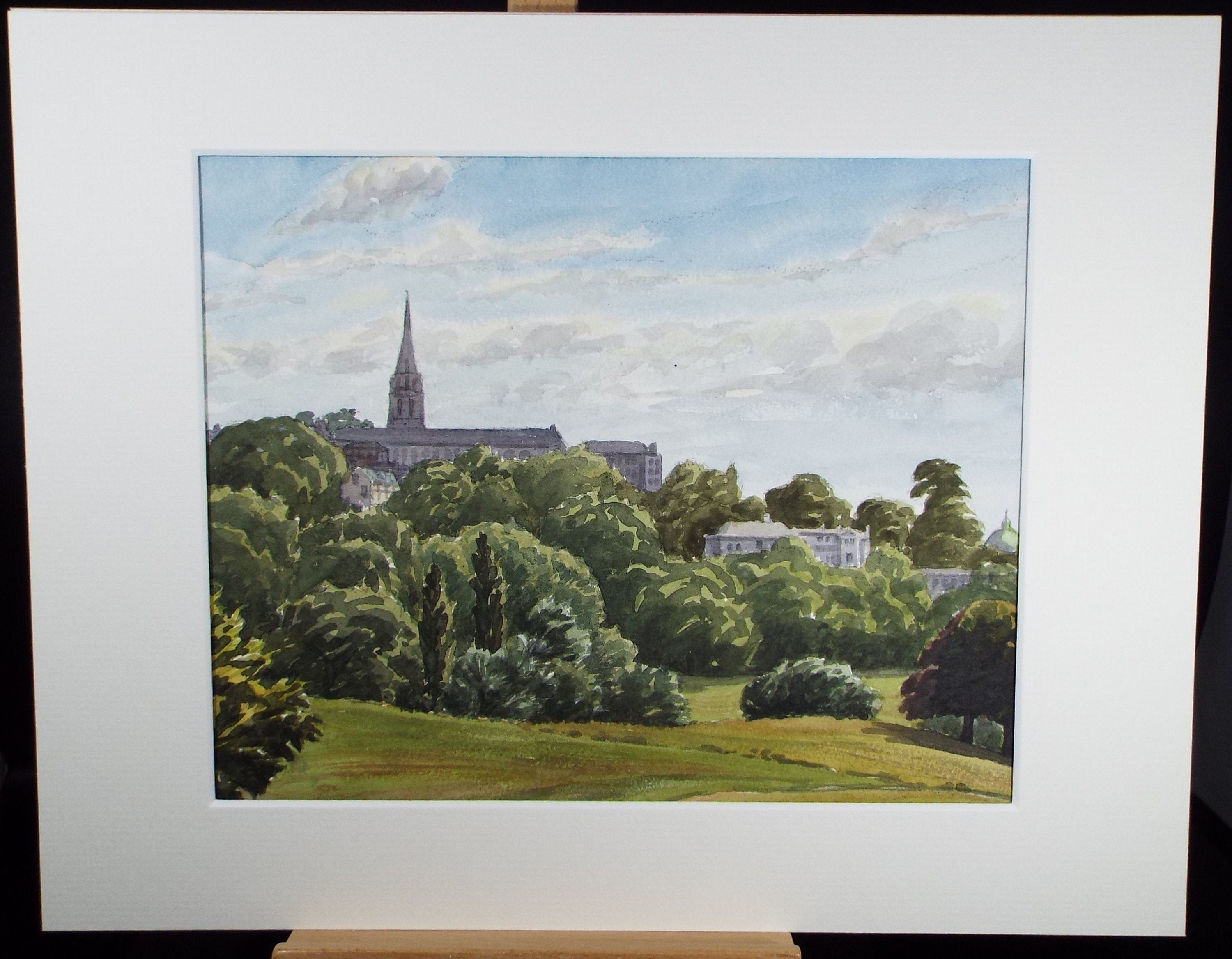 Original Watercolour, 'View from the Heath', George Godfrey, circa 1960's