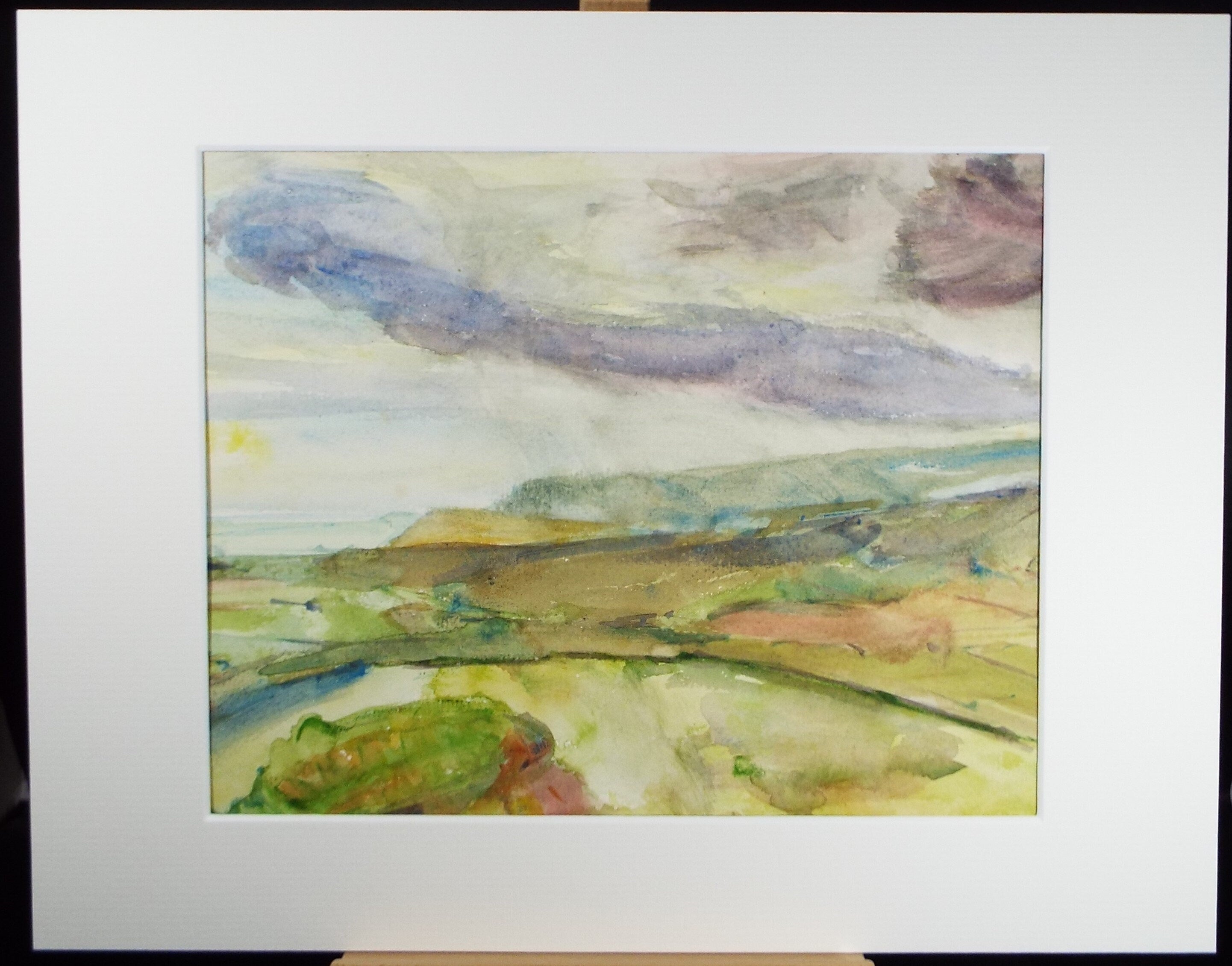 Original Watercolour on Paper, 'Green Landscape', Leslie Duxbury ARCA (1921-2001), Circa 1950's
