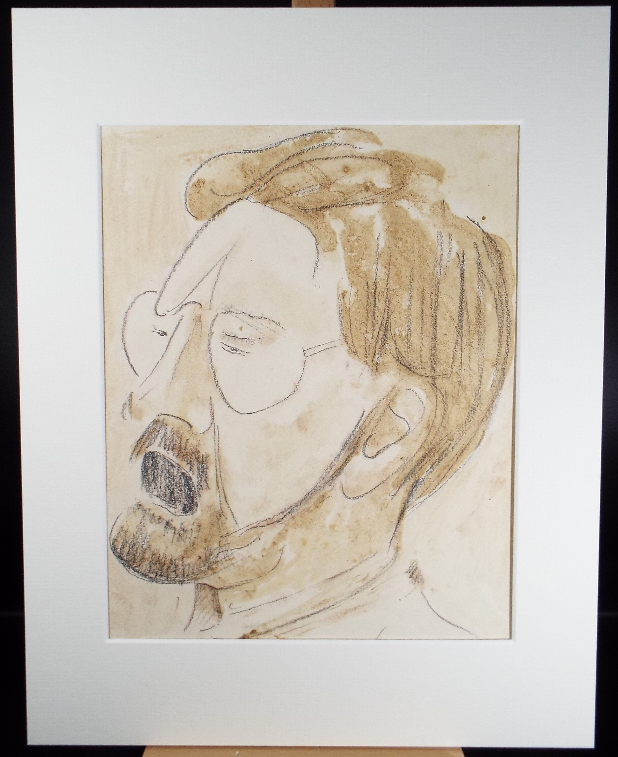 Original Watercolour & Pencil on Paper, 'Portrait Study, Leslie Duxbury ARCA (1921-2001), Circa 1980's