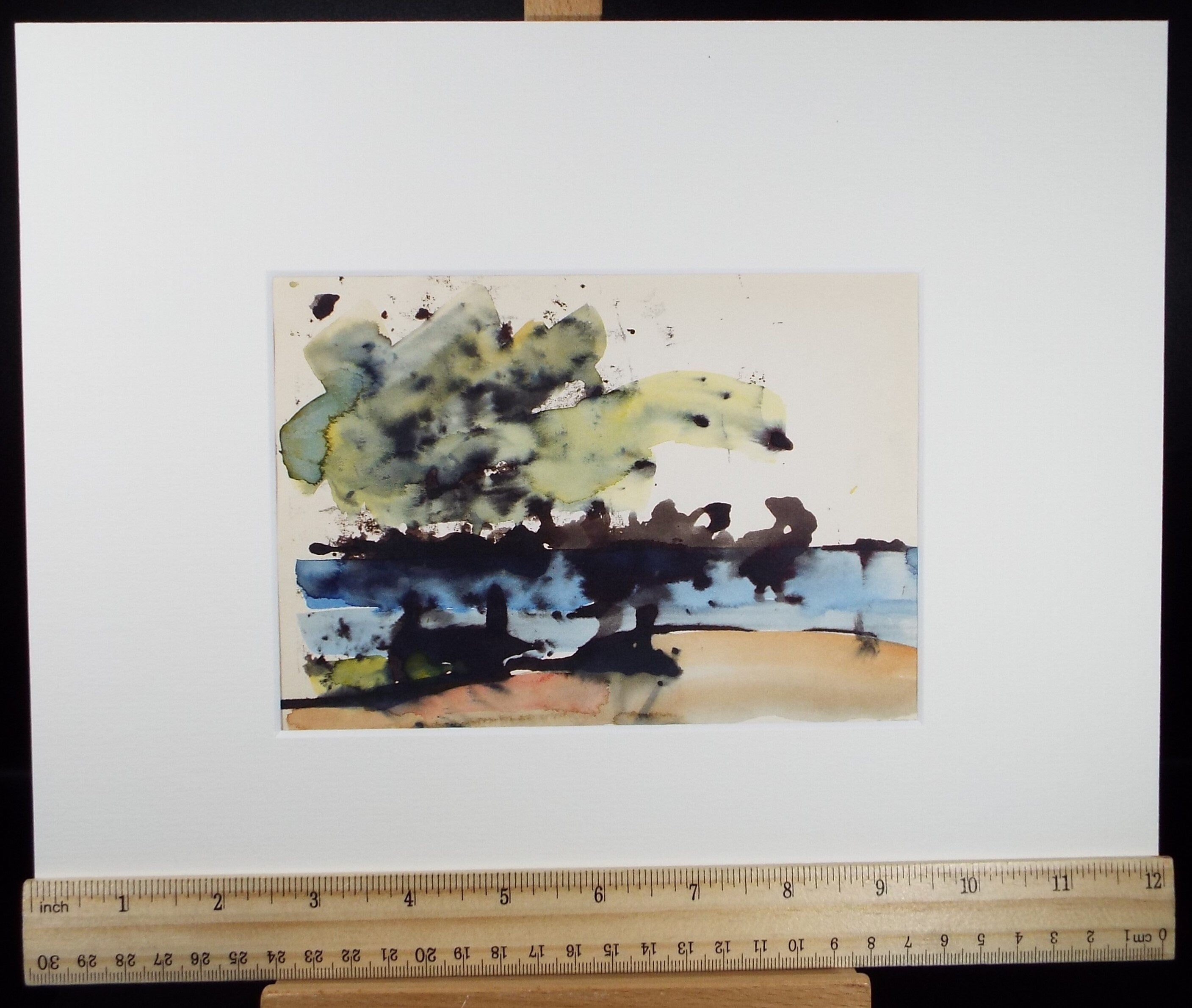 Original Watercolour drawing, 'Abstract Landscape', Hugh McKenzie (1909-2005), Mid 20th Century