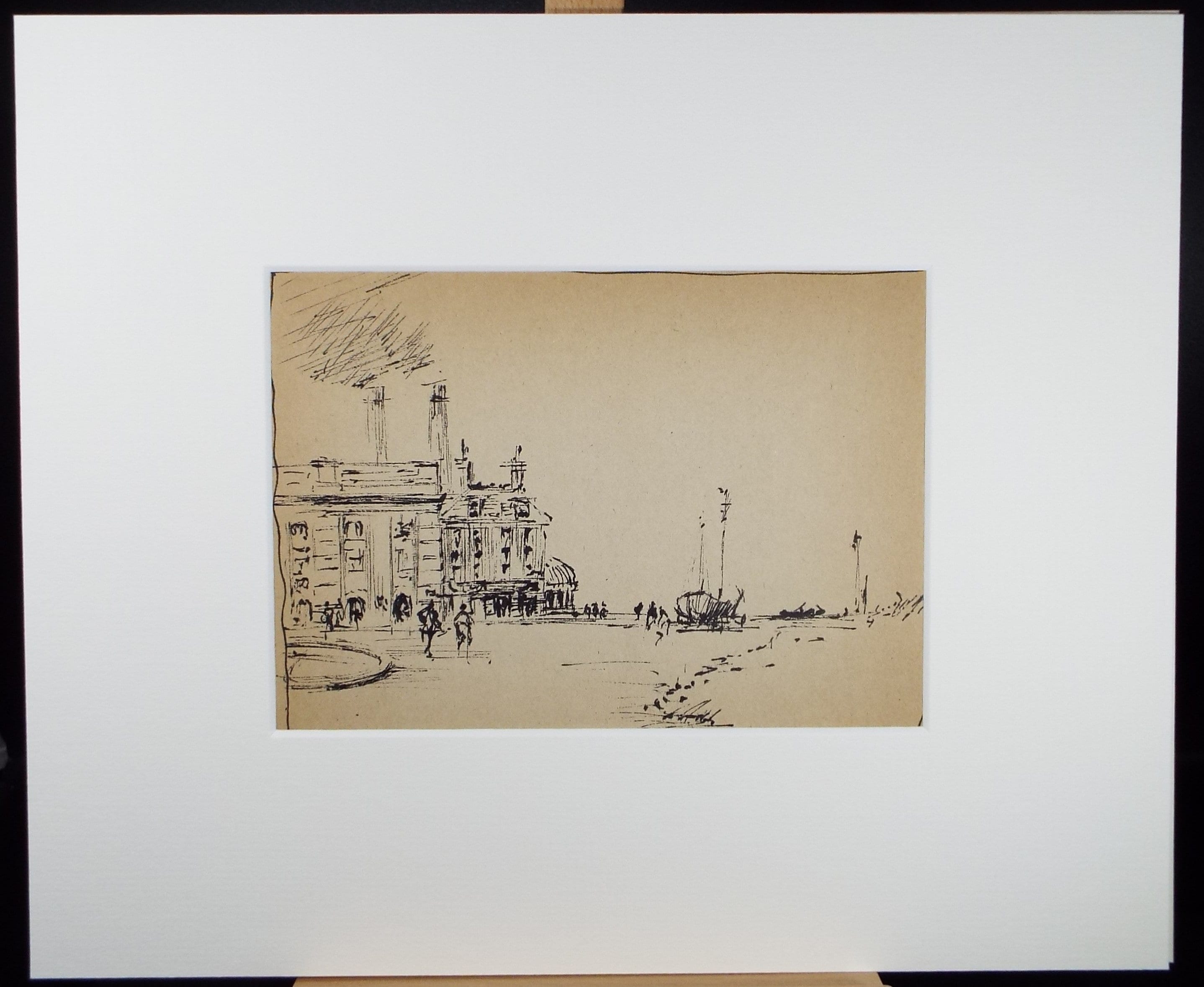 Original Pen & Ink drawing, 'Abstract Landscape', Hugh McKenzie (1909-2005), Mid 20th Century