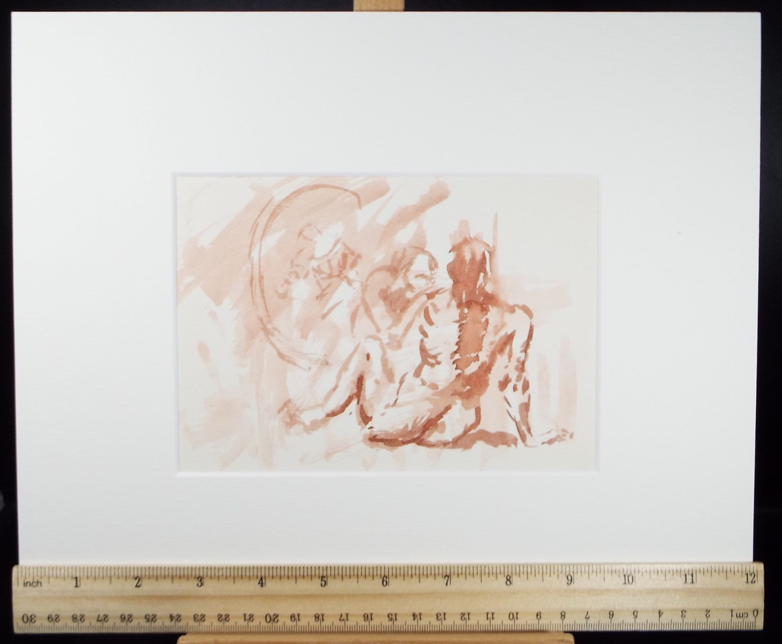 Original Watercolour drawing, 'Nude Study', Hugh McKenzie (1909-2005), Mid 20th Century