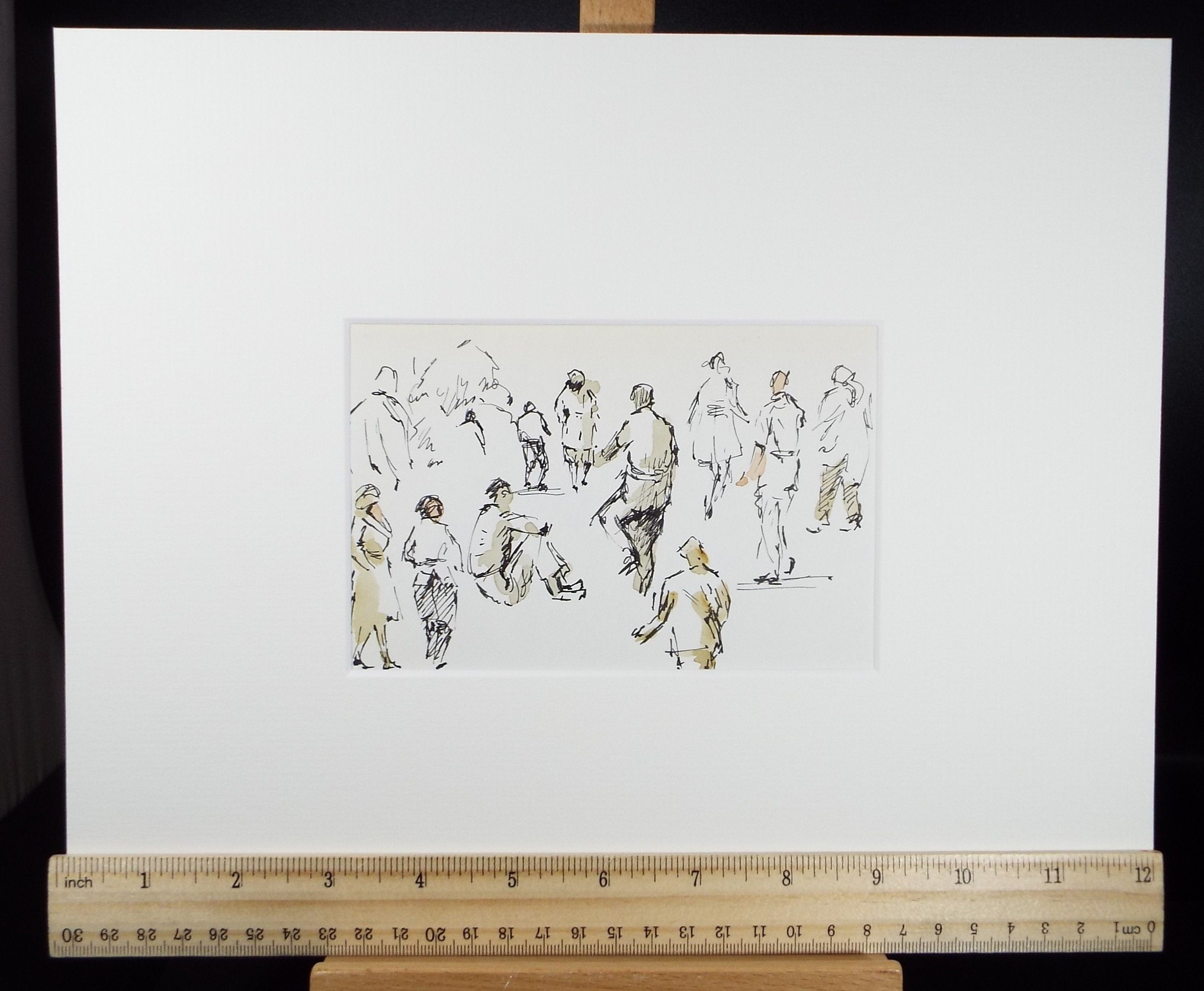 Original Watercolour, 'Figure Studies', Hugh McKenzie (1909-2005), Mid 20th Century