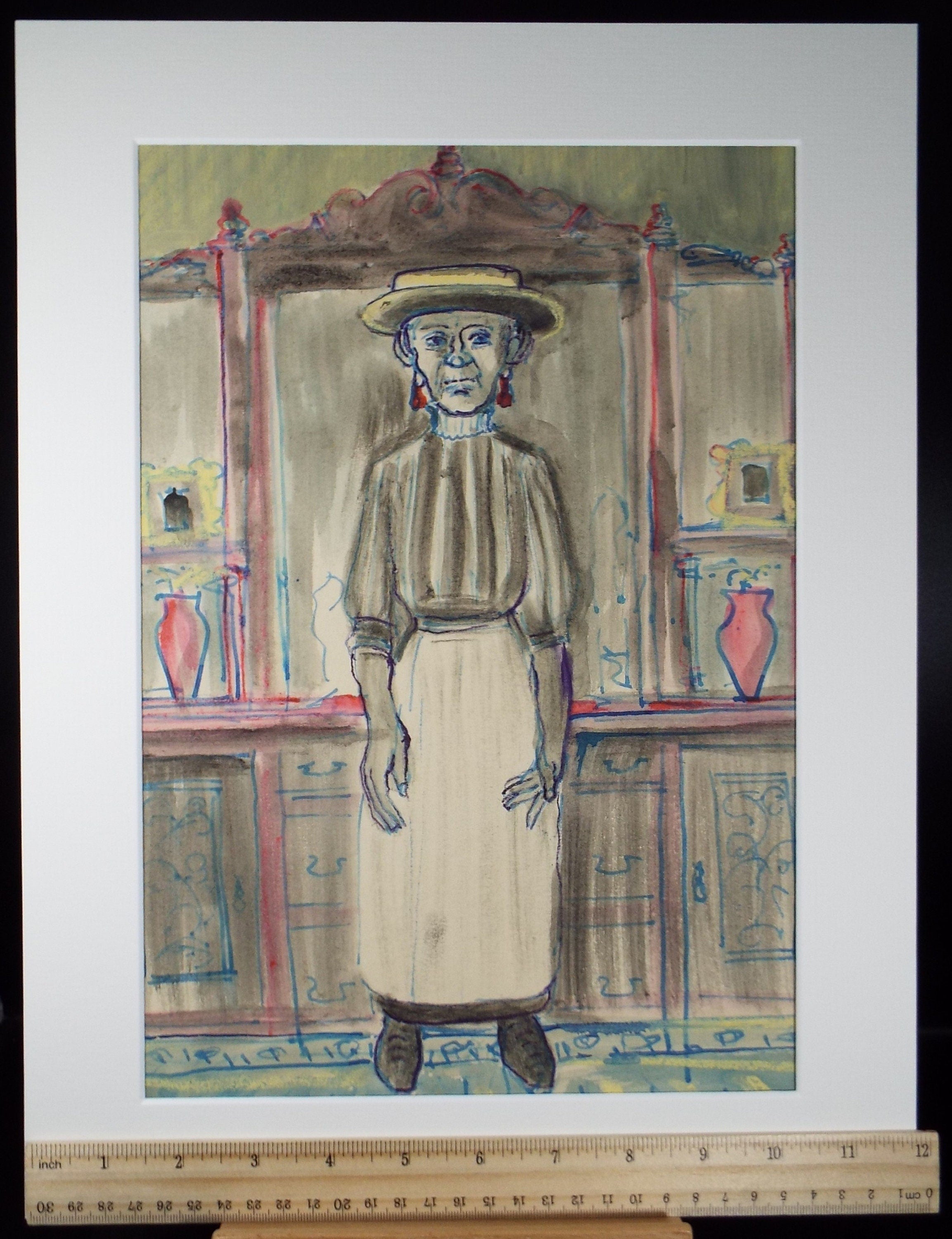 Original Watercolour on Paper, 'The Landlady', Leslie Duxbury ARCA (1921-2001), Circa 1950's