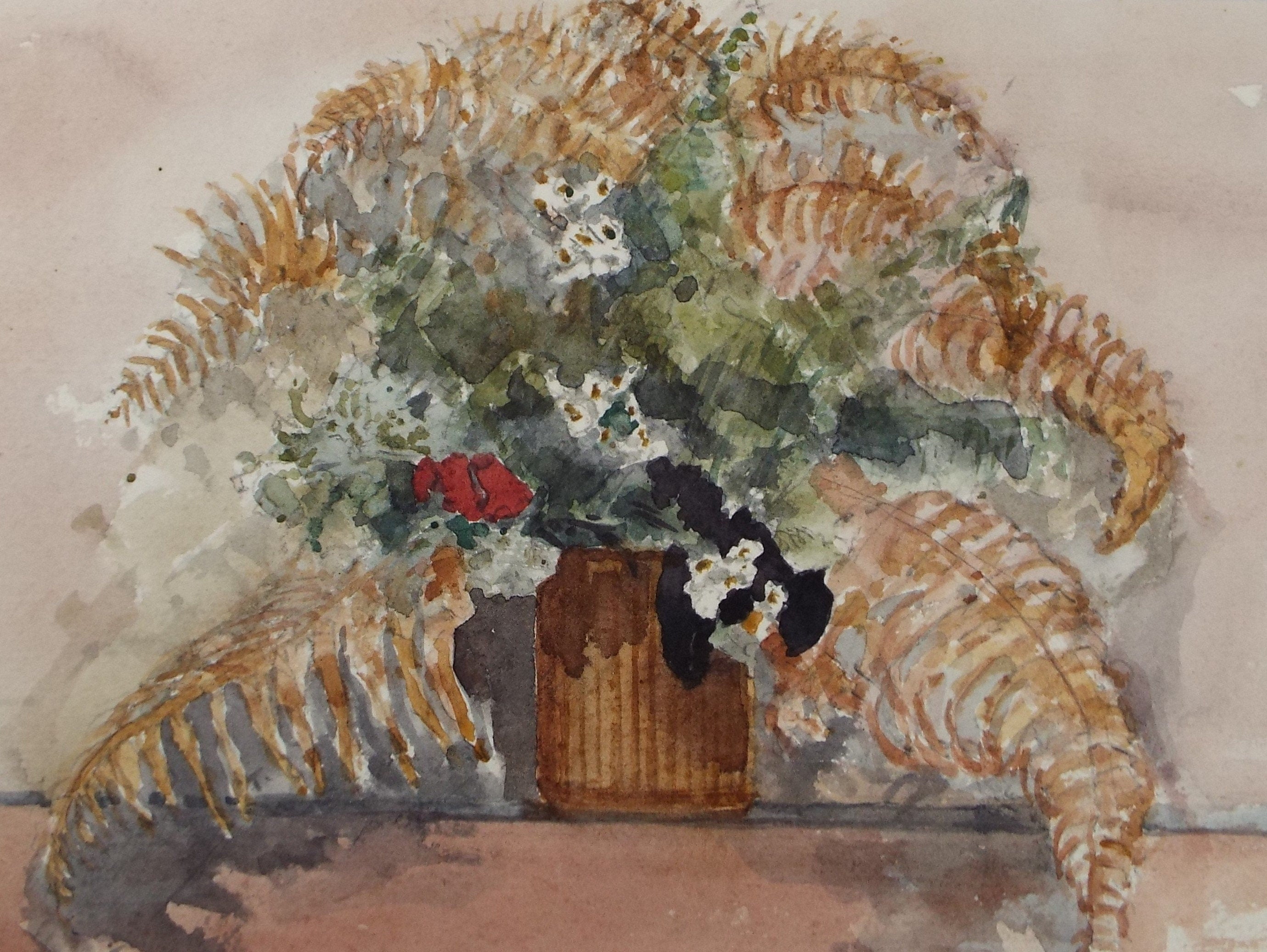 Original Watercolour on Paper, 'Flower Study', Leslie Duxbury ARCA (1921-2001), Circa 1950's