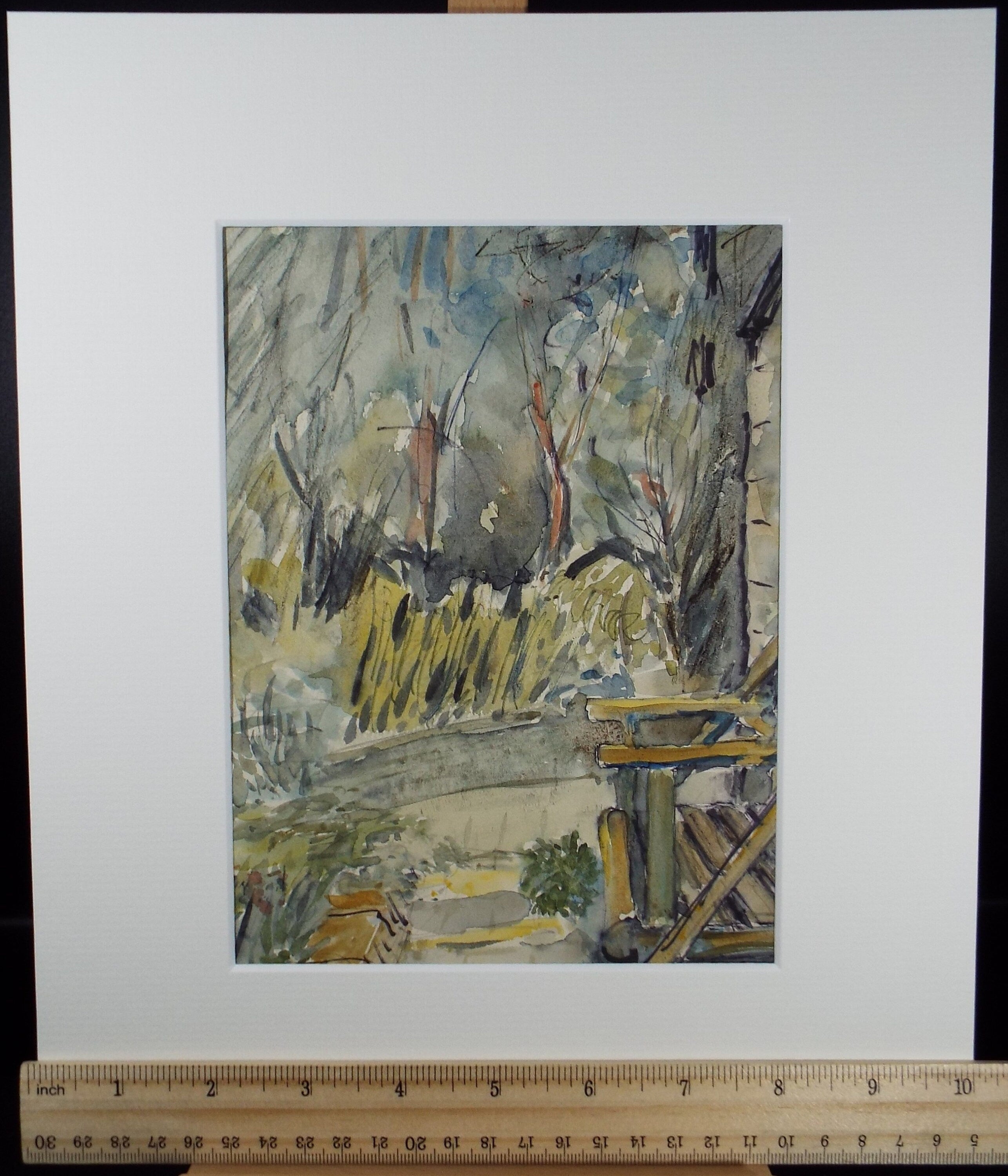 Original Watercolour on Paper, 'Garden Study', Leslie Duxbury ARCA (1921-2001), Circa 1950's
