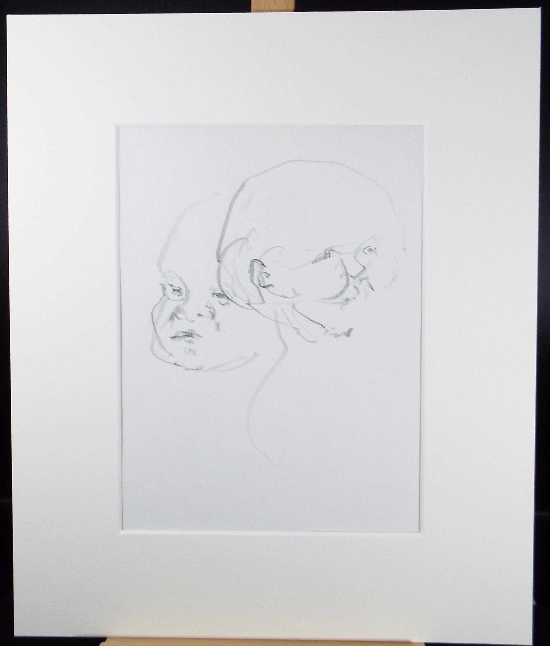 Original Pencil Drawing, 'Study of a Baby', Leslie Duxbury ARCA (1921-2001), Circa 1970's