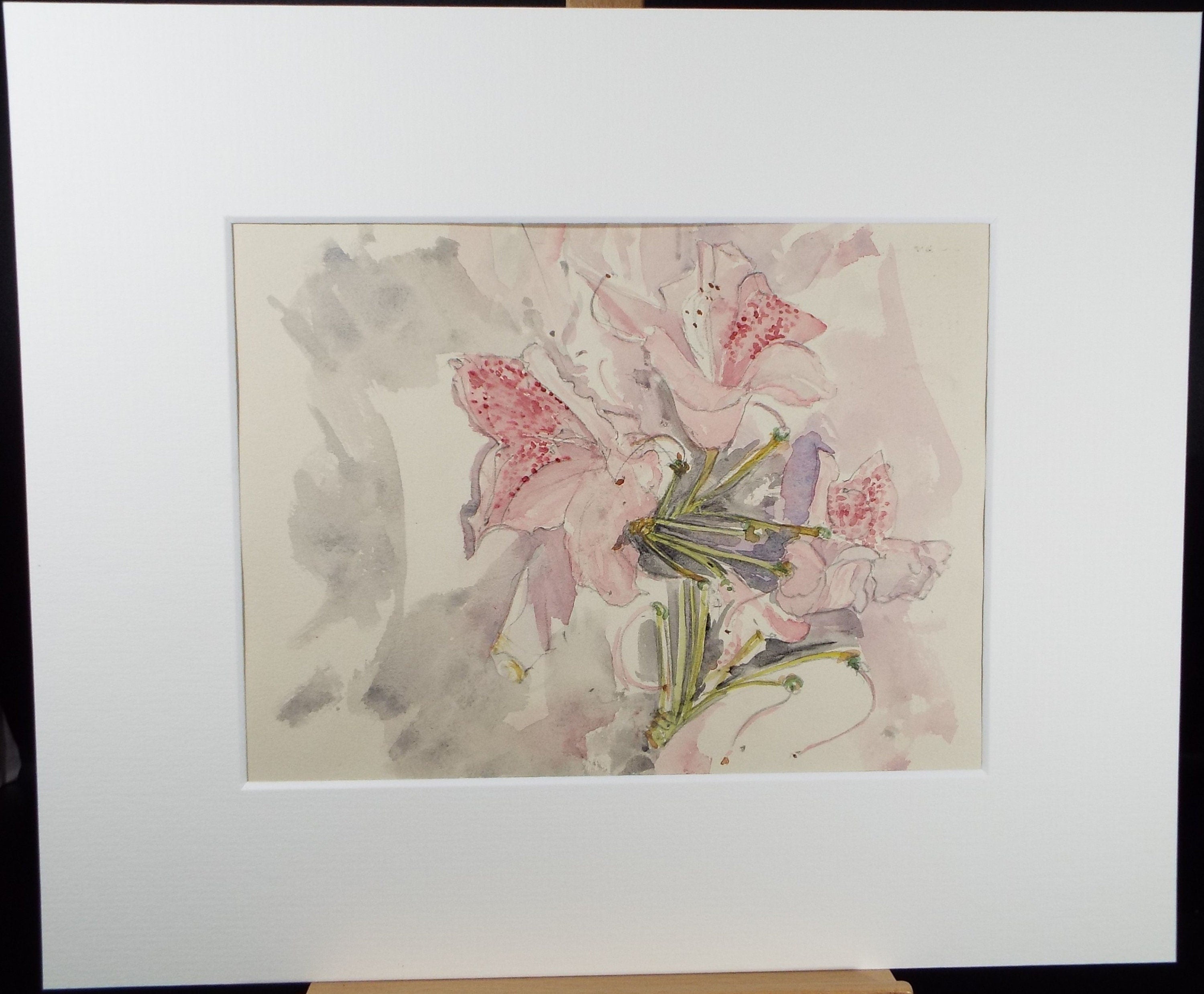 Original Watercolour on Paper, Lily Study', Leslie Duxbury ARCA (1921-2001), Circa 1950's