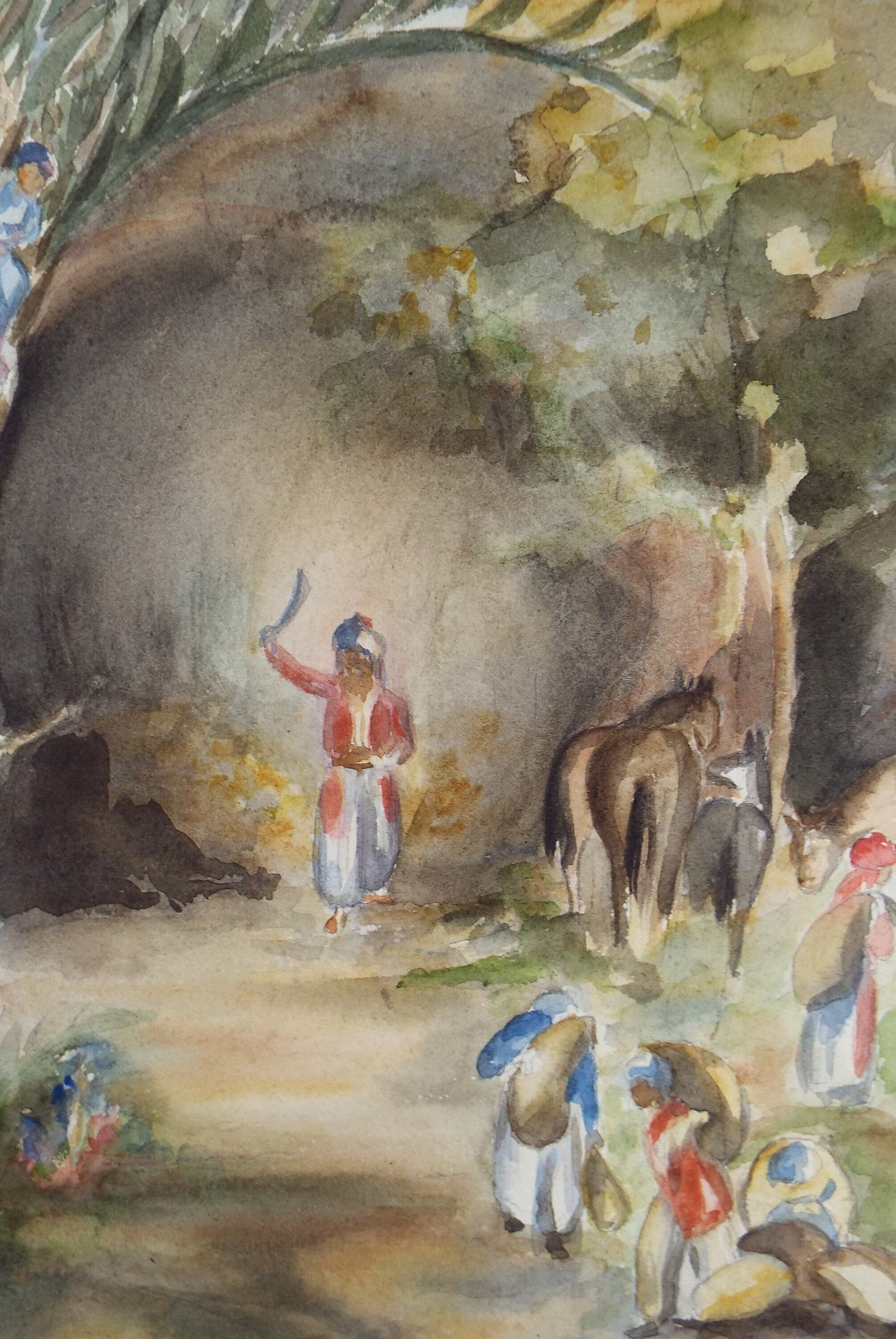 Original Watercolour on Paper, 'In Persia', Lucie Cole-Hamilton (20th Century, British), circa 1915