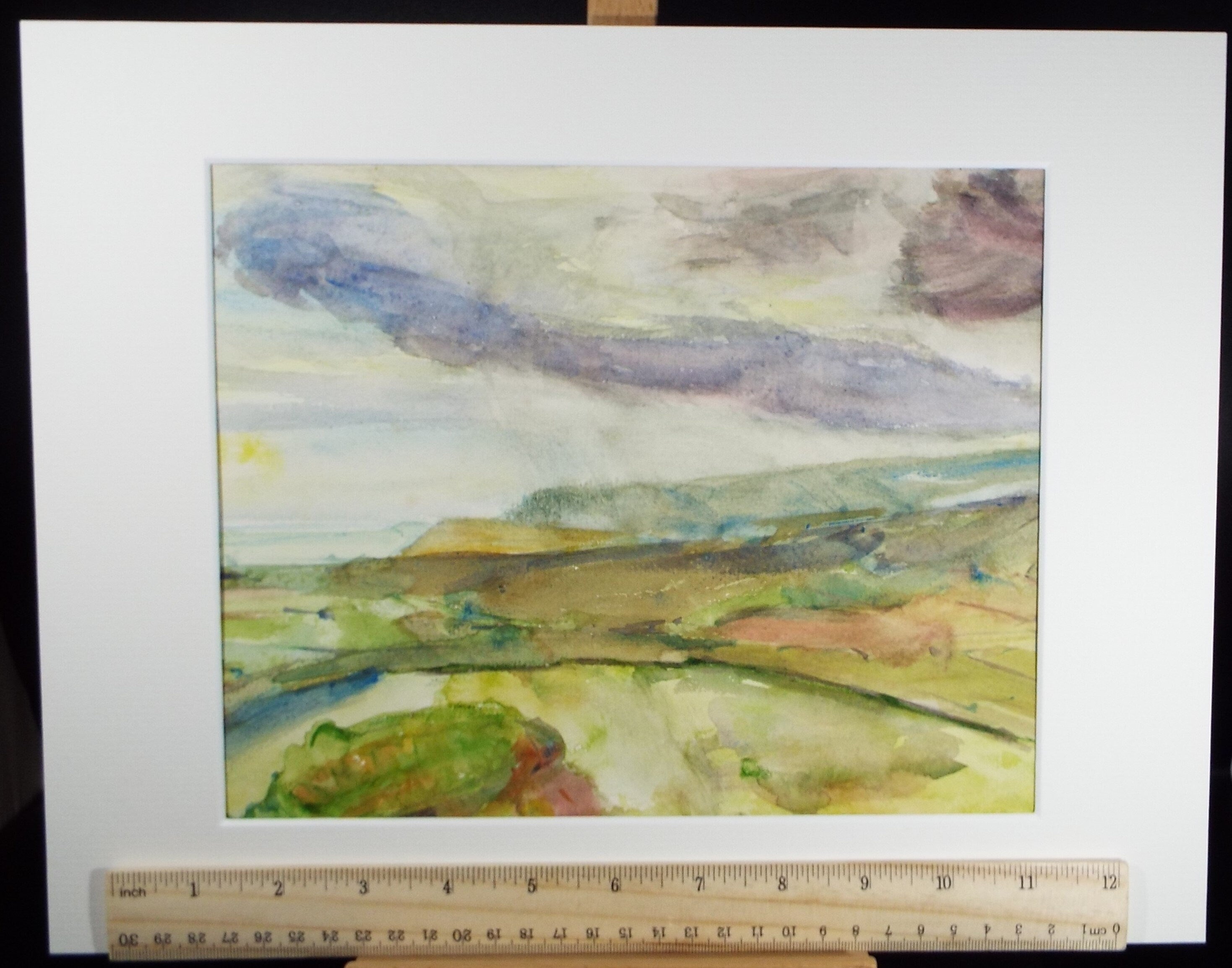 Original Watercolour on Paper, 'Green Landscape', Leslie Duxbury ARCA (1921-2001), Circa 1950's
