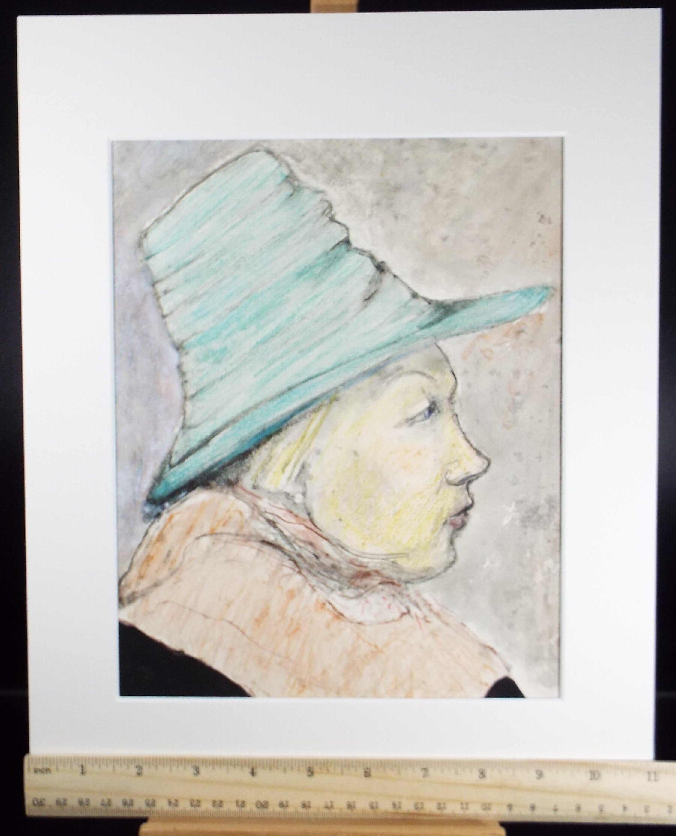 Original Watercolour on Paper, 'THe Green Hat, Leslie Duxbury ARCA (1921-2001), Circa 1980's