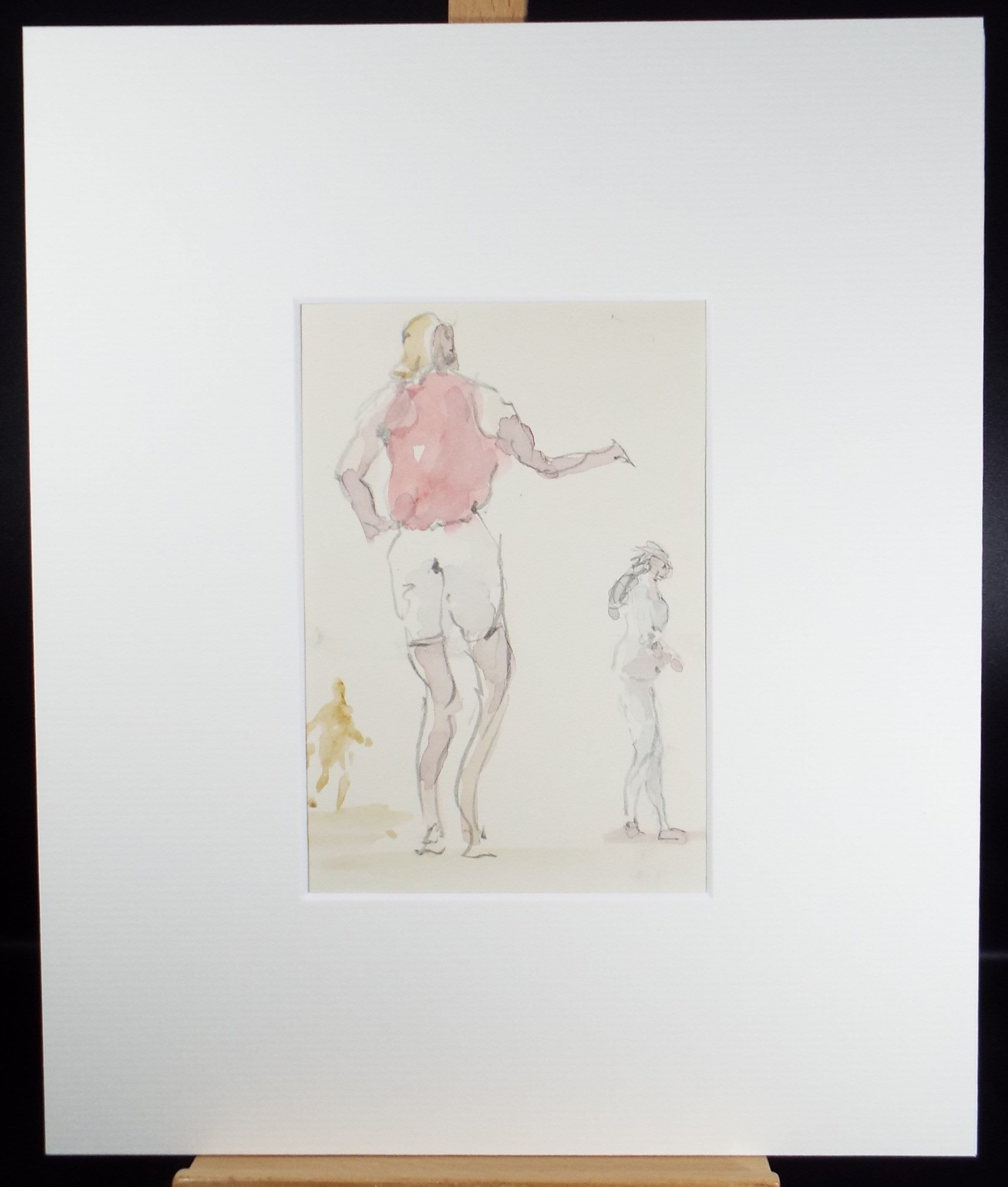 Original Watercolour & Pencil drawing, 'Figure Studies', Hugh McKenzie (1909-2005), Mid 20th Century