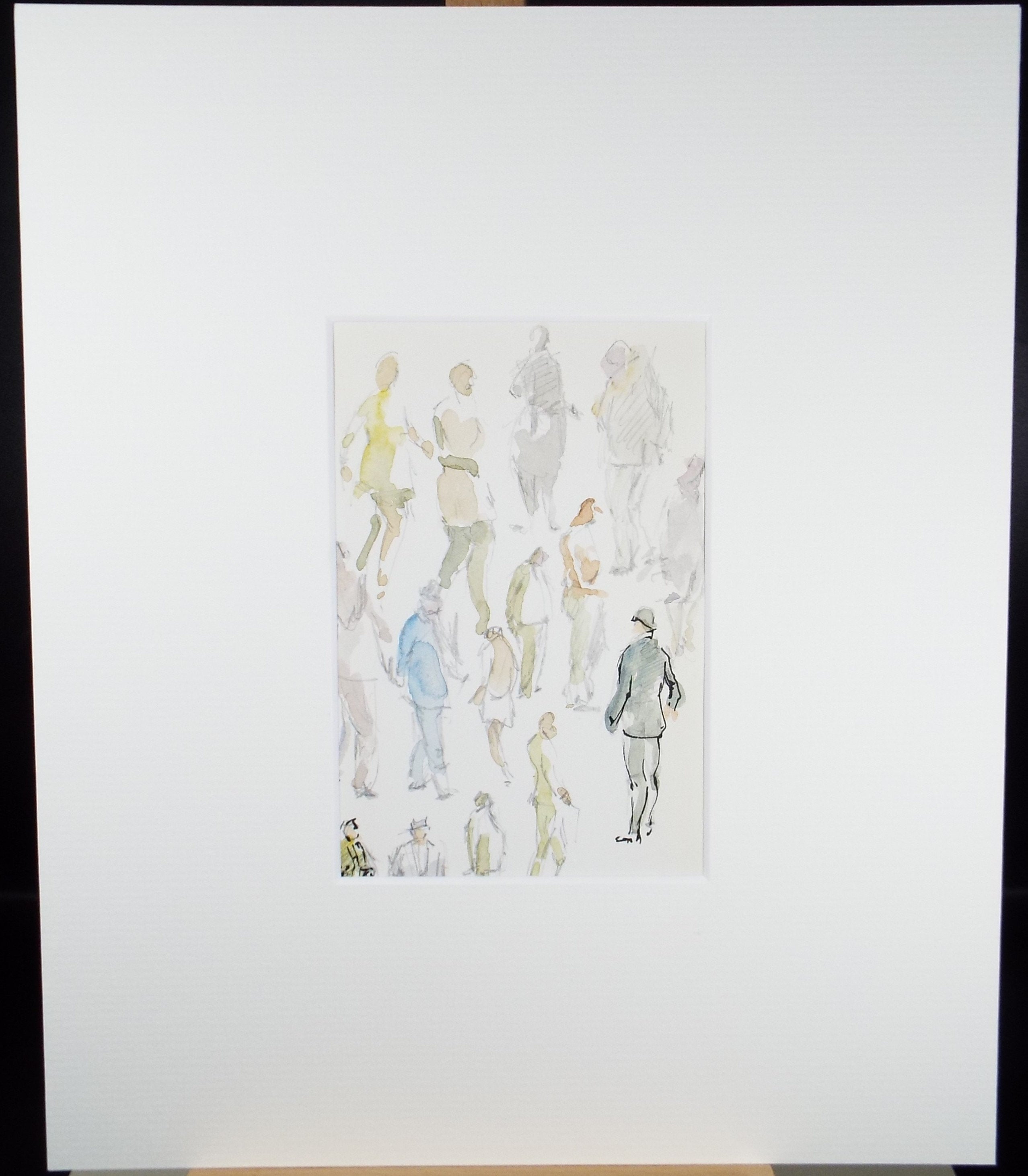 Original Watercolour drawing, 'Figure Studies', Hugh McKenzie (1909-2005), Mid 20th Century