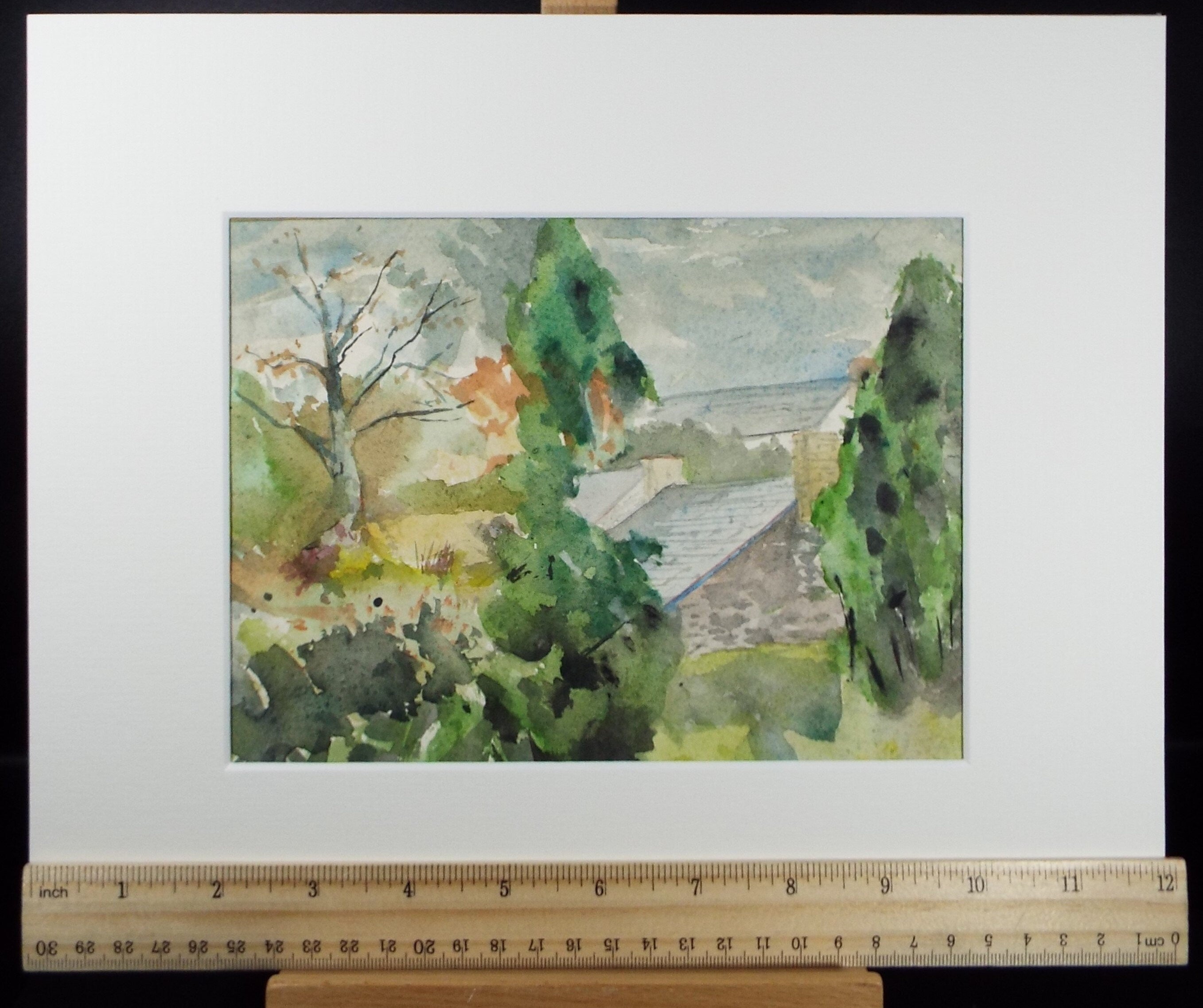 Original Watercolour on Paper, 'Cottage in woodland', Leslie Duxbury ARCA (1921-2001), Circa 1950's
