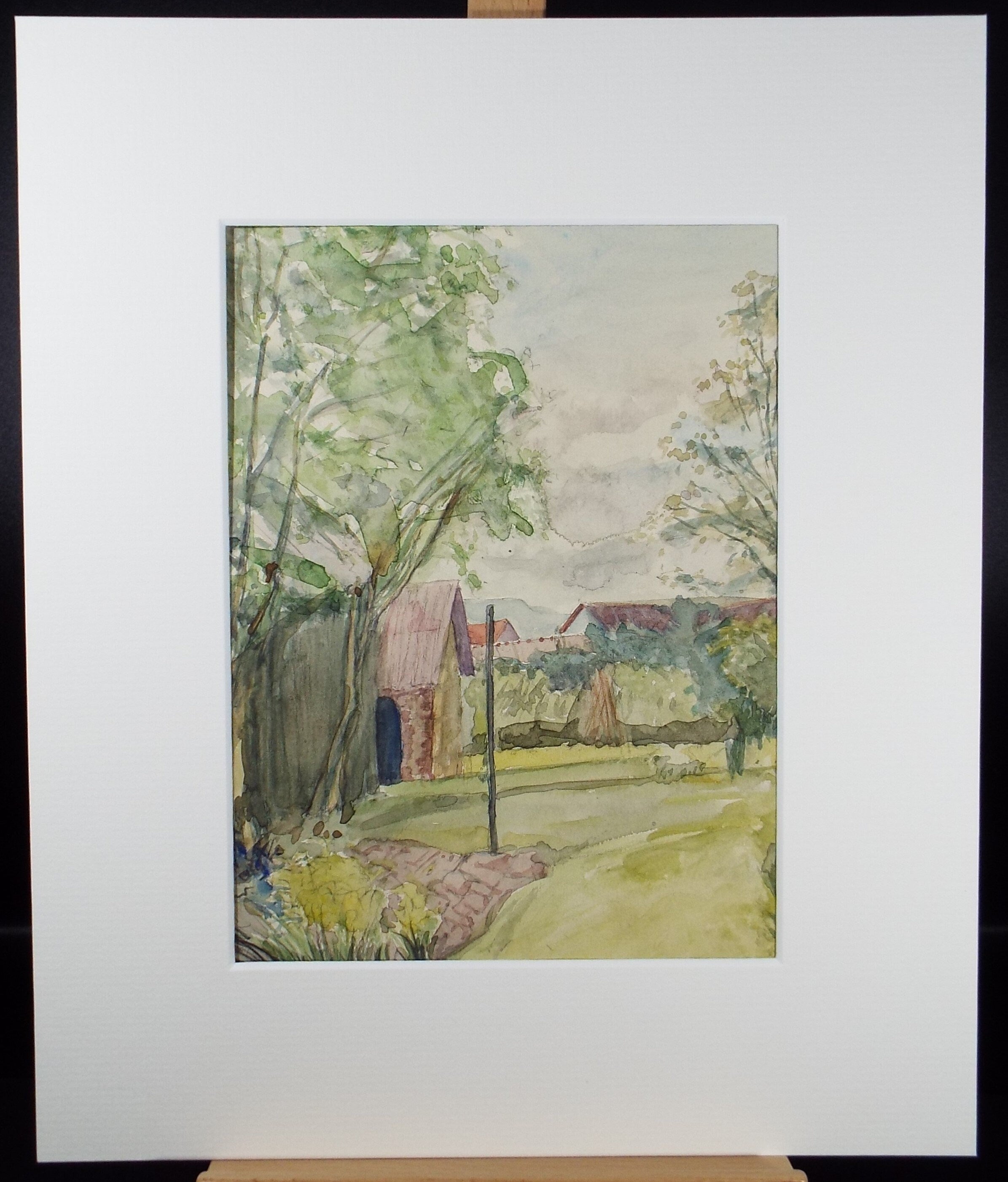 Original Watercolour on Paper, 'Farm Buildings', Leslie Duxbury ARCA (1921-2001), Circa 1950's