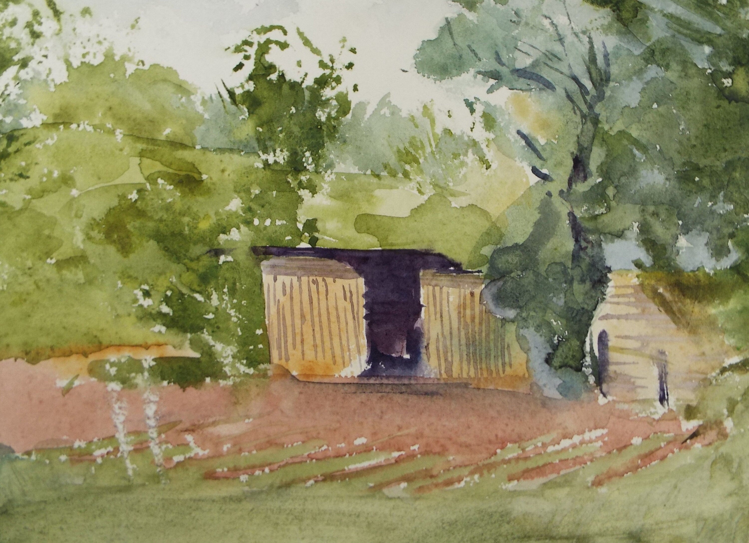 Original Watercolour on Paper, 'Garden Study', Leslie Duxbury ARCA (1921-2001), Circa 1950's