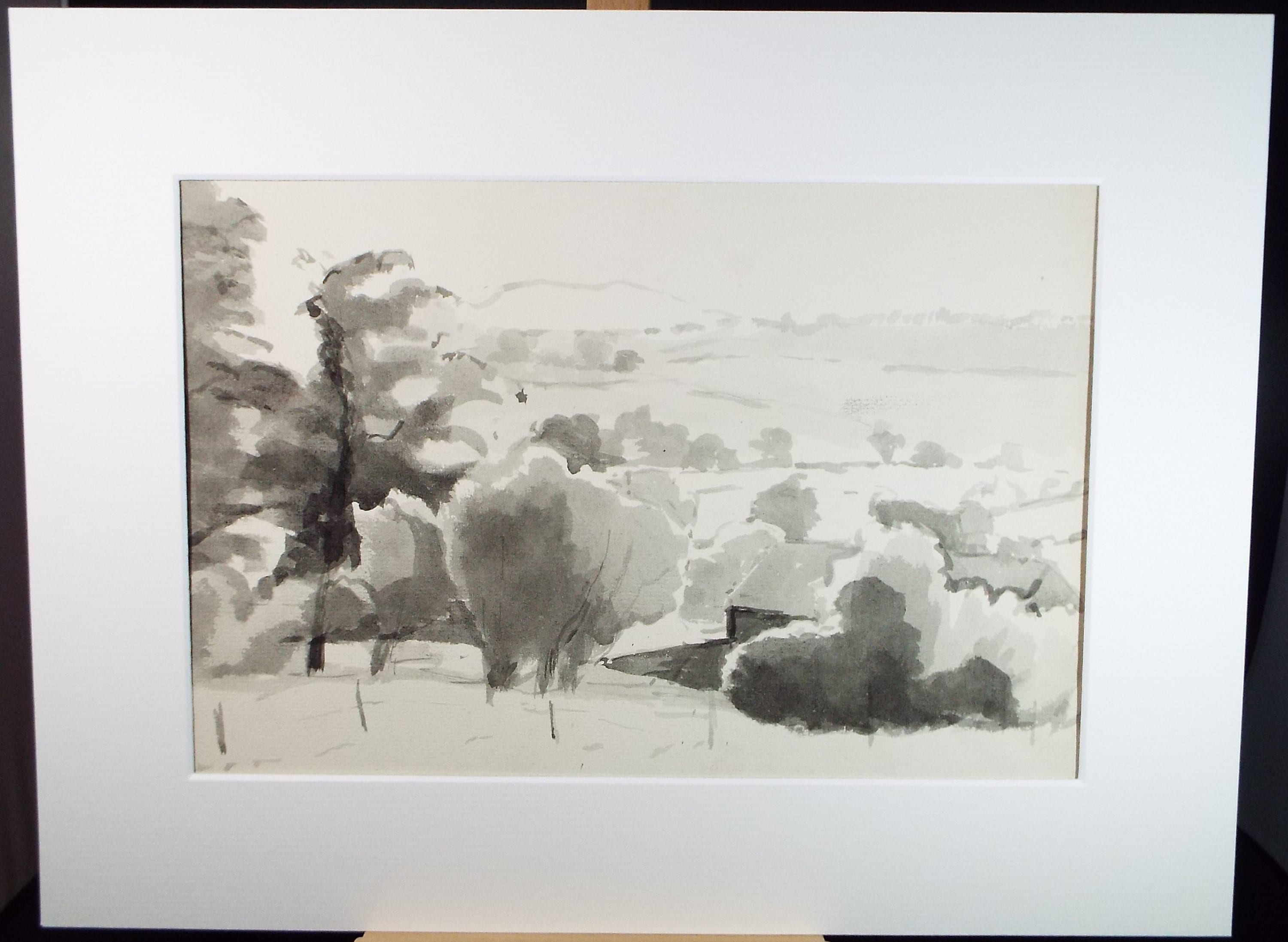 Original Watercolour, 'Landscape', Circa 1990, Mariota Bosanquet 1923 -2022