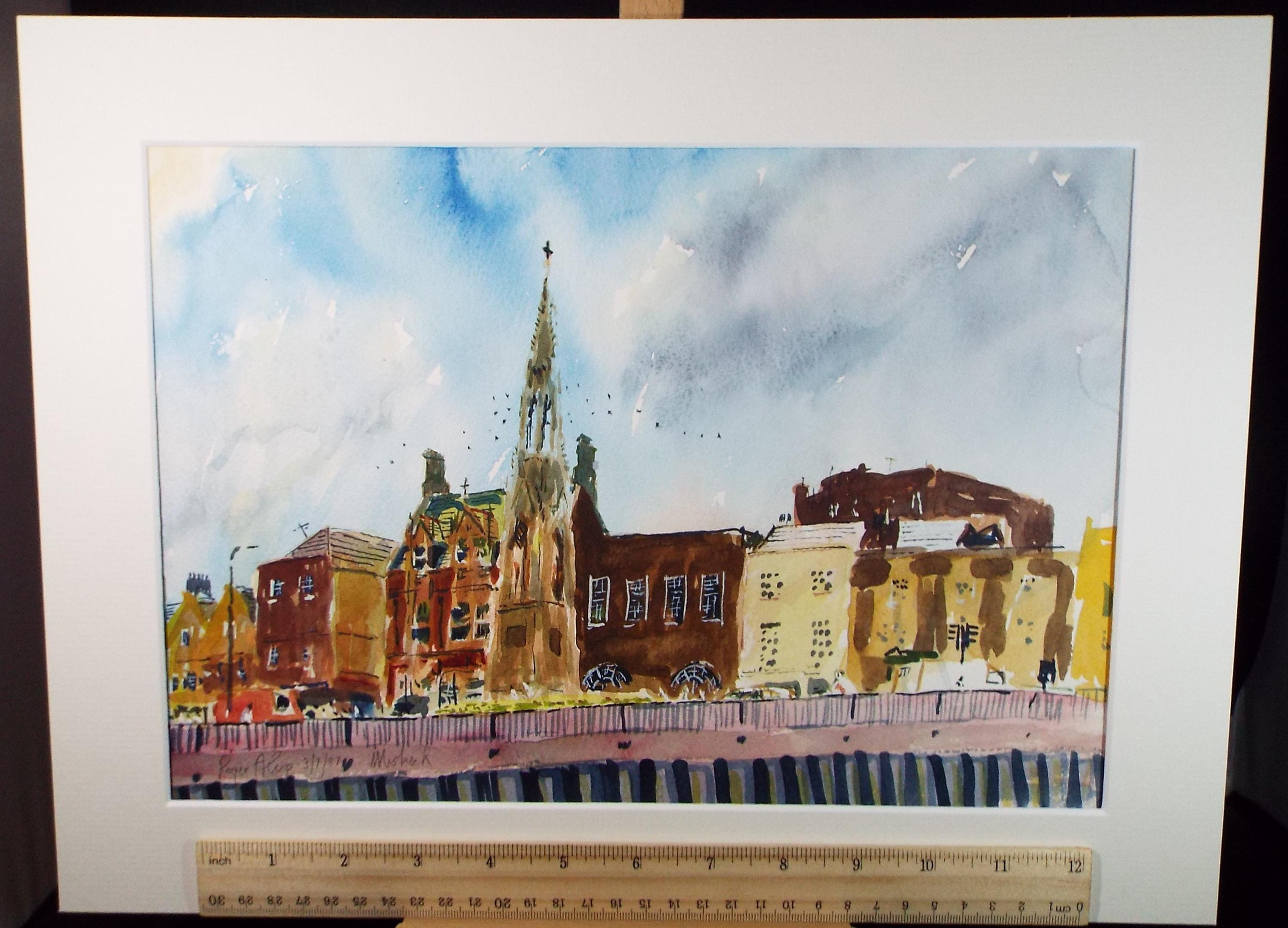 Original Watercolour, 'Wisbech', Roger Alsop, Dated 1987