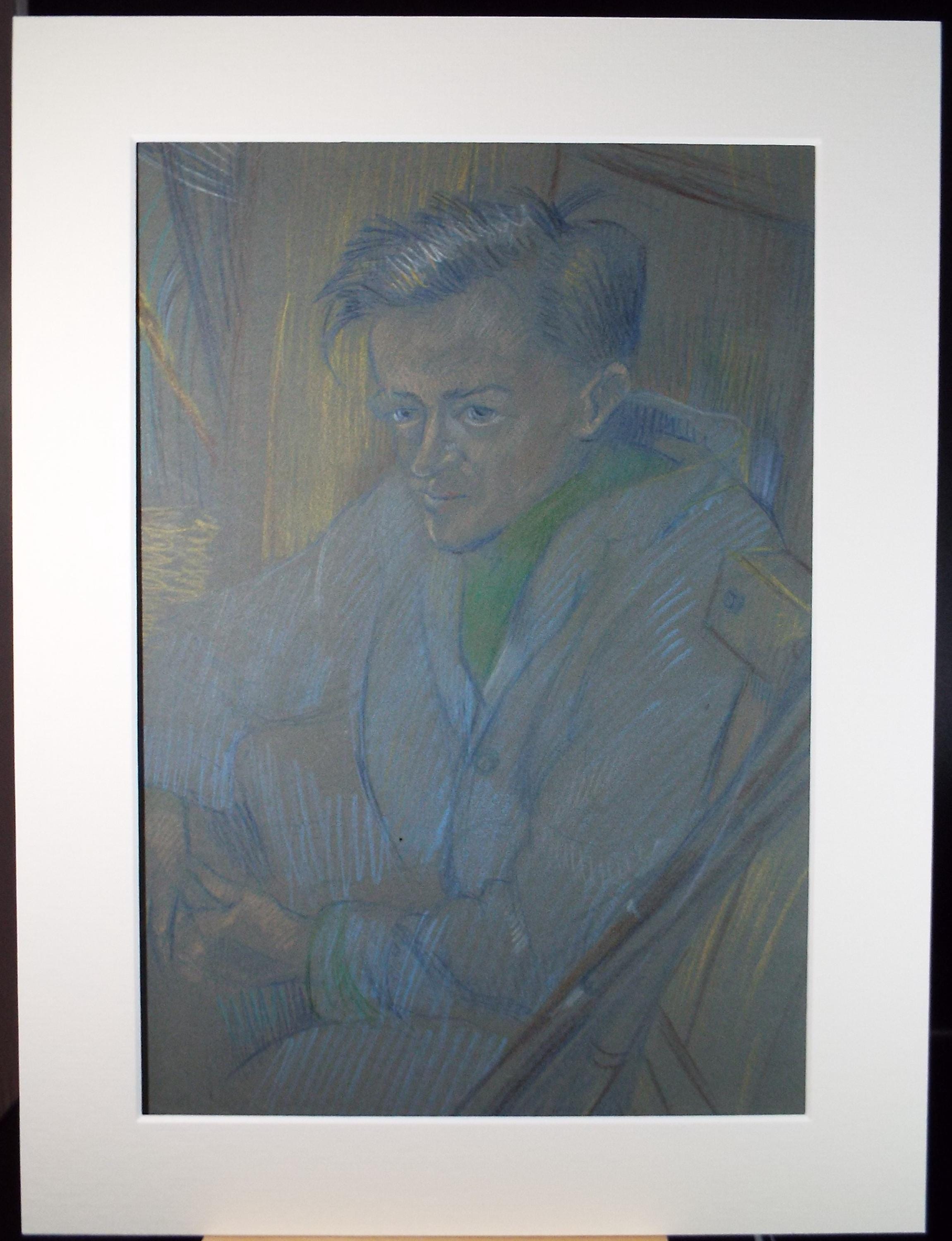 Original Pastel Drawing, 'Circus Hand', c1950s, Athene Andrade (1908-1973)