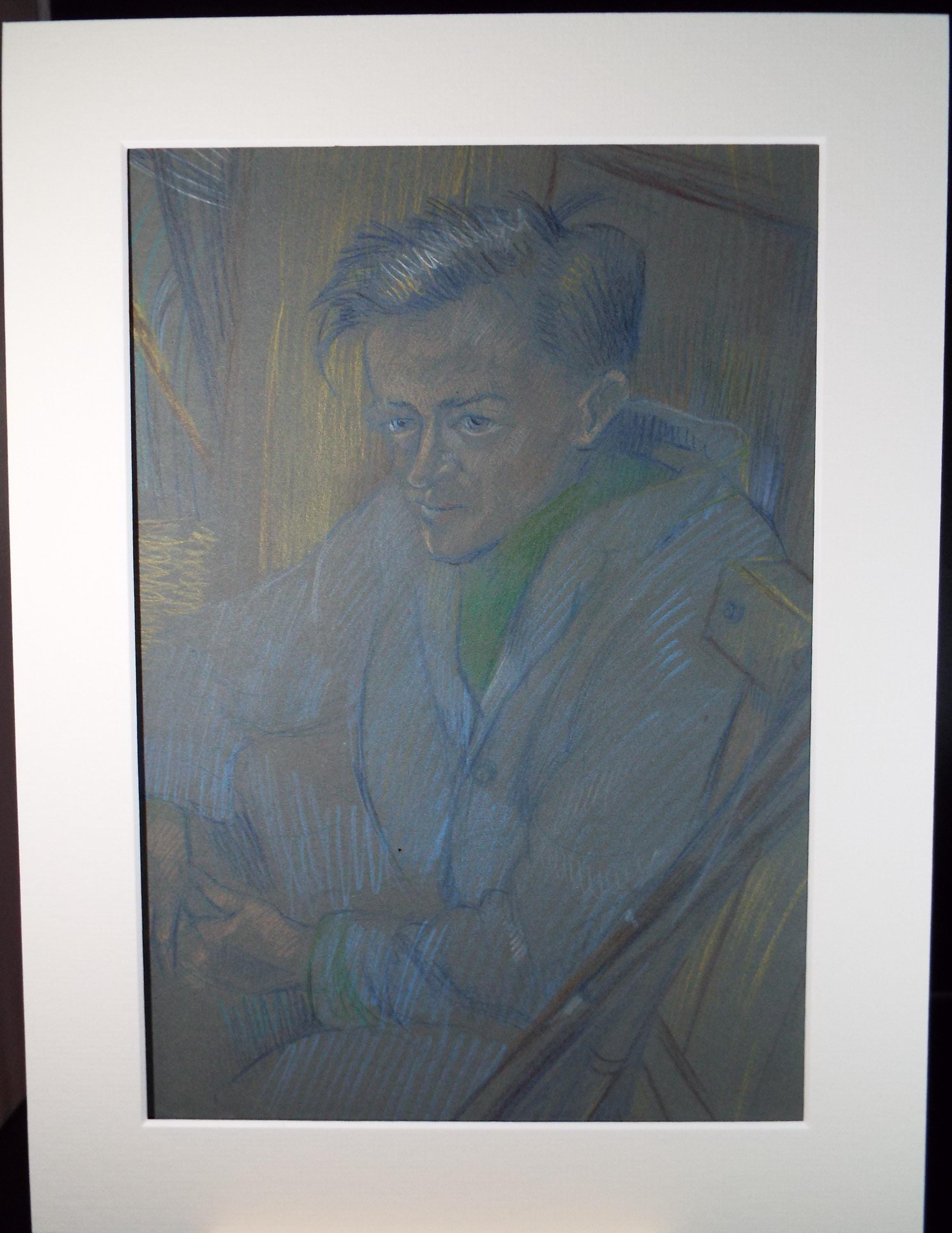 Original Pastel Drawing, 'Circus Hand', c1950s, Athene Andrade (1908-1973)