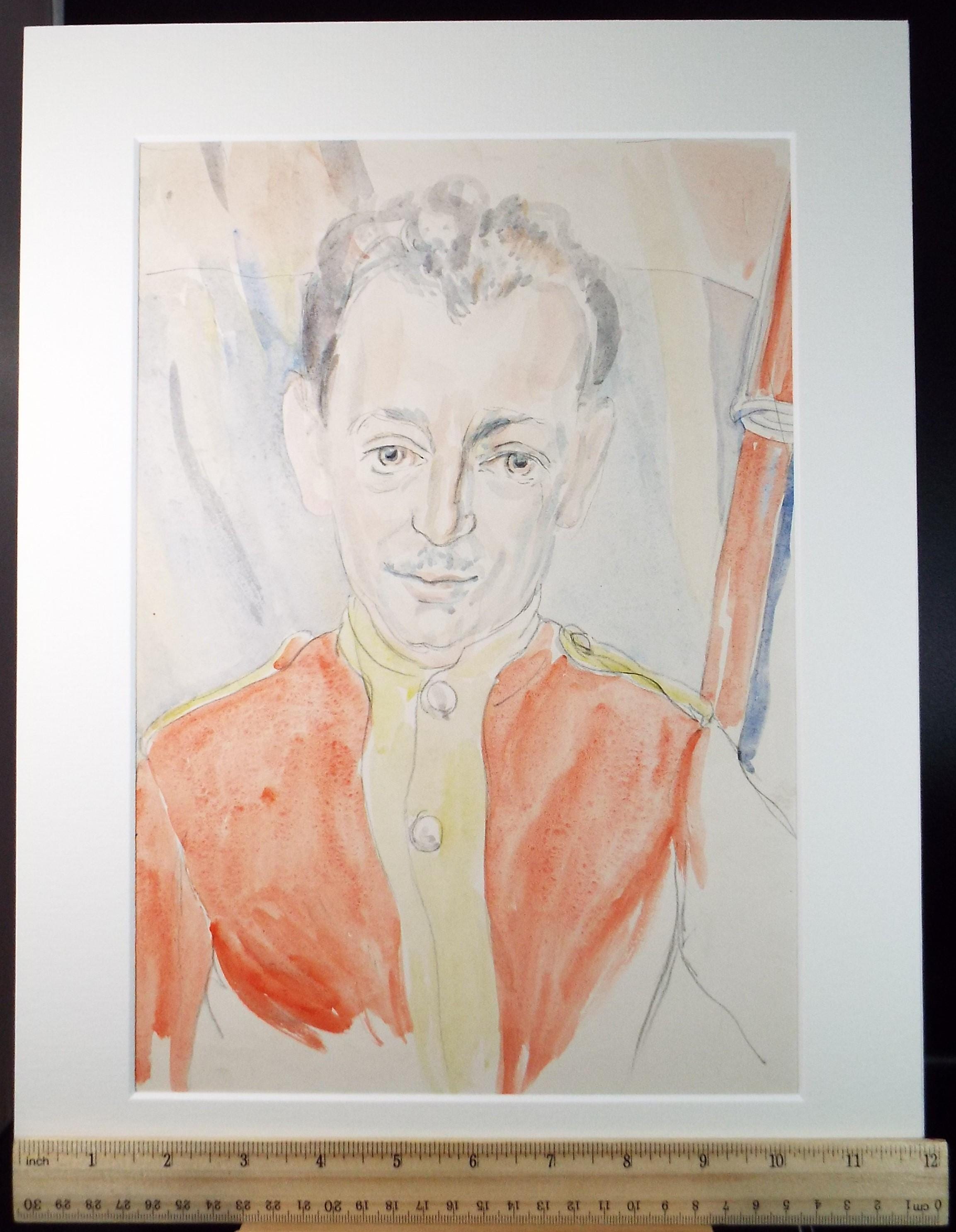 Original Watercolour Drawing, 'Circus Performer', c1950s, Athene Andrade (1908-1973)