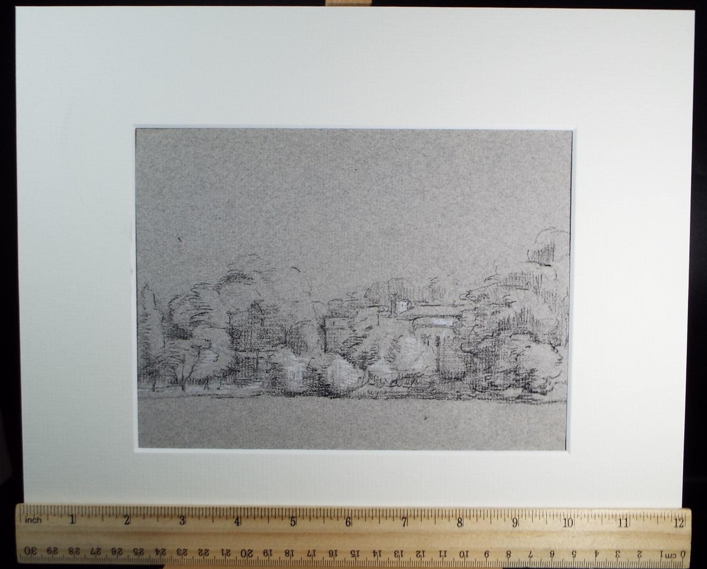 Original Pastel, 'Landscape Study', 1990's, Mariota Bosanquet 1923 -2022