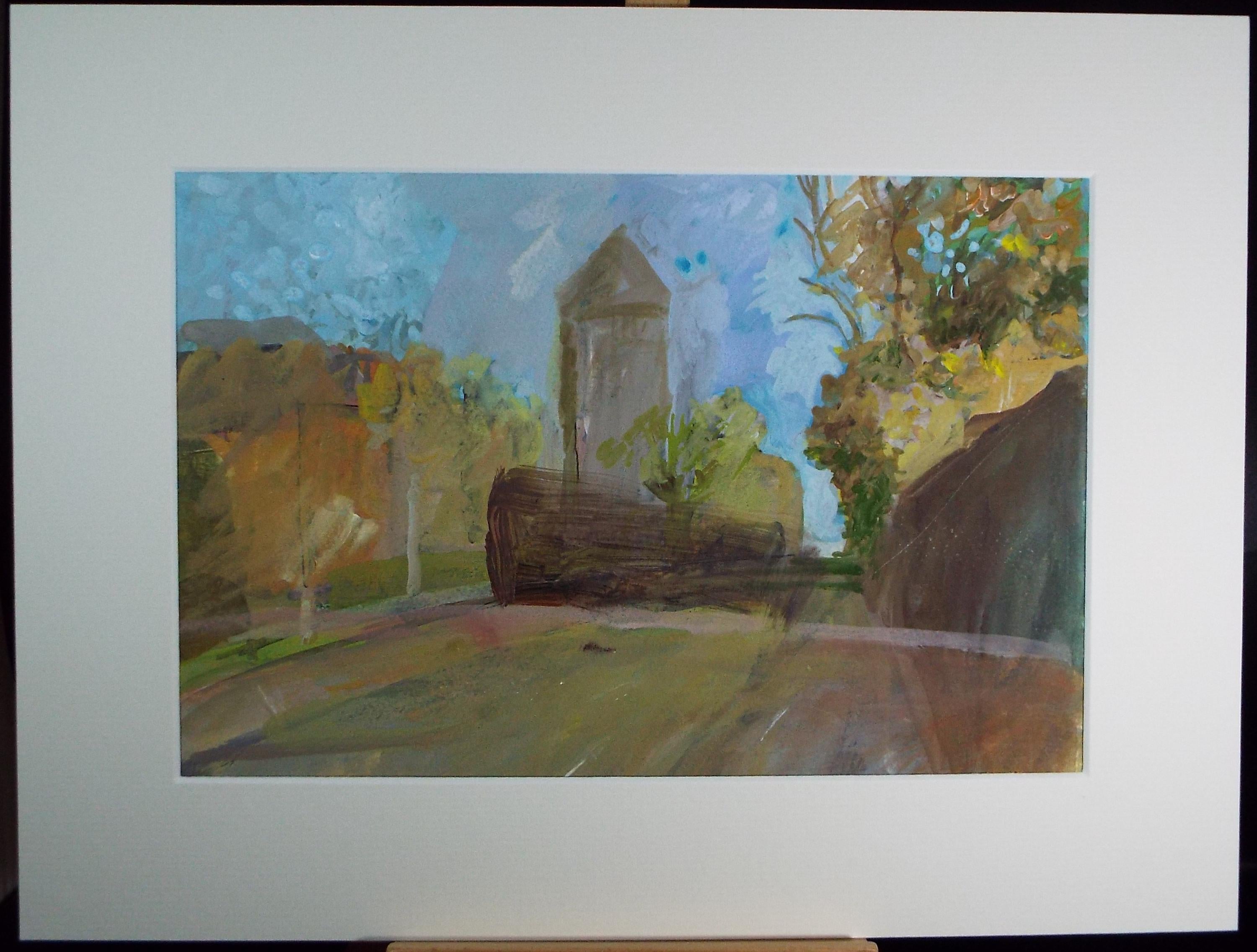 Original Watercolour & Gouache, 'Village Street', Colin Fifield (1940-2022), Circa 1980's