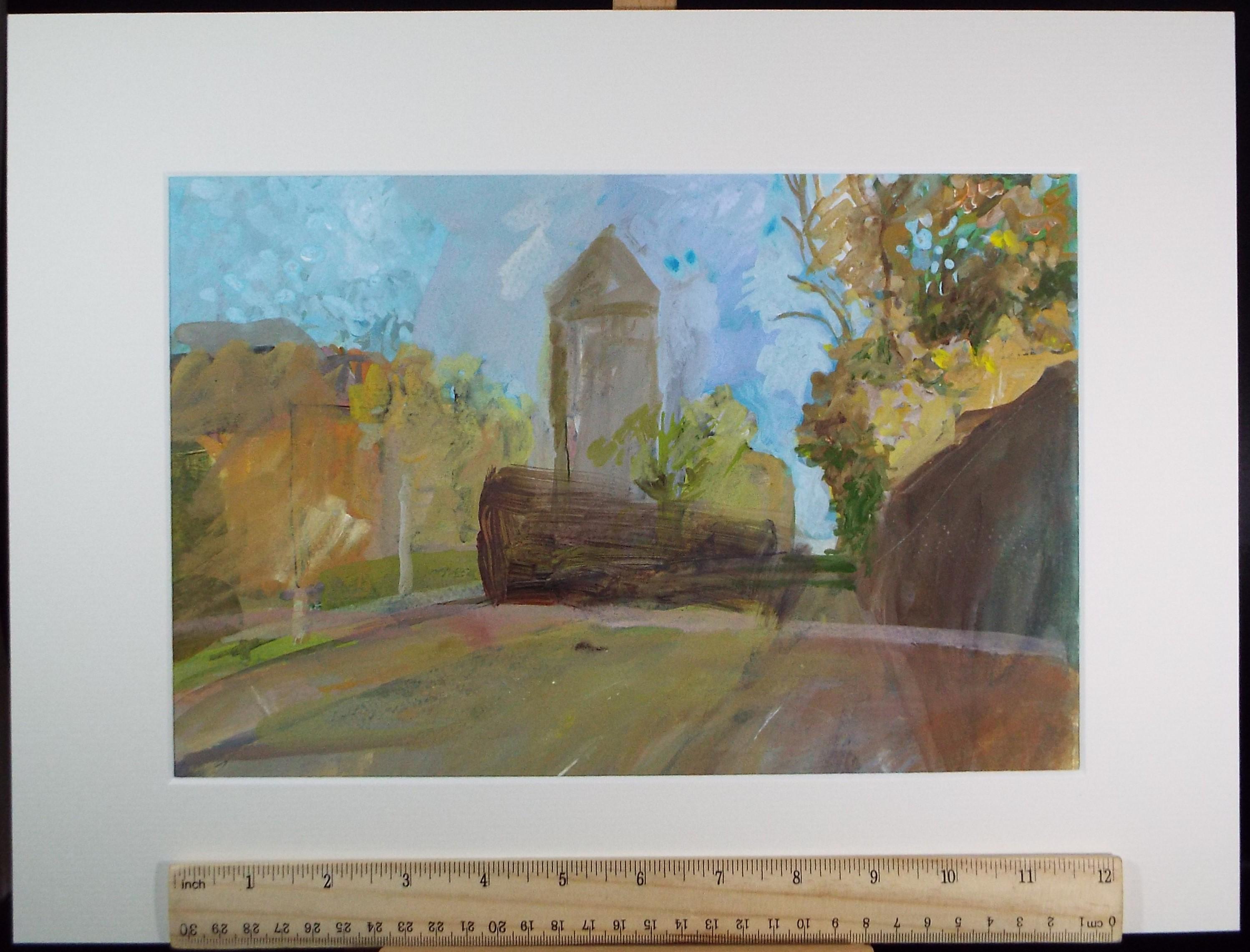 Original Watercolour & Gouache, 'Village Street', Colin Fifield (1940-2022), Circa 1980's