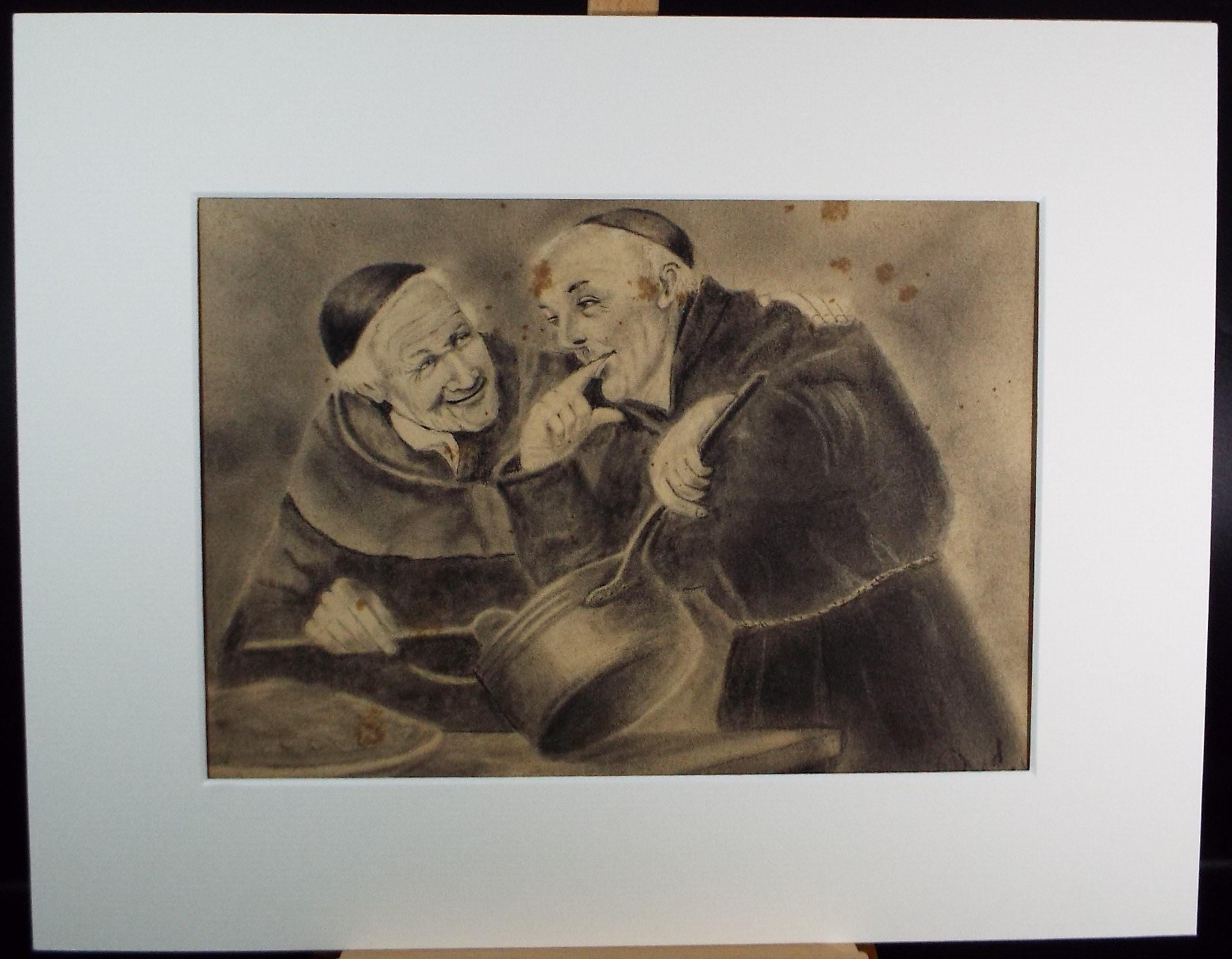 Original Watercolour on Paper, 'Coooking Cannons', Dated 1926