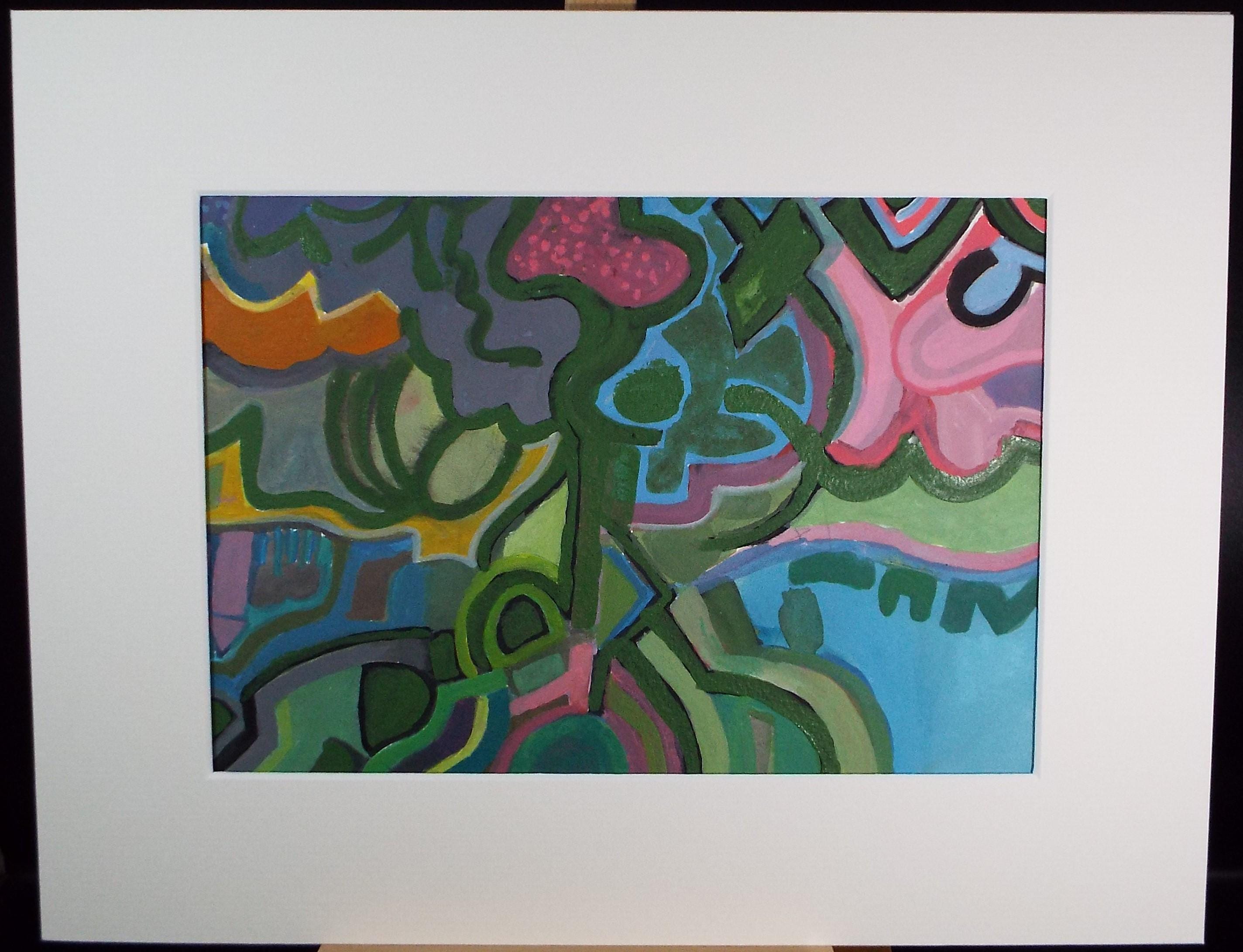 Original Watercolour & Gouache, 'Abstract', Colin Fifield (1940-2022), Circa 1980's