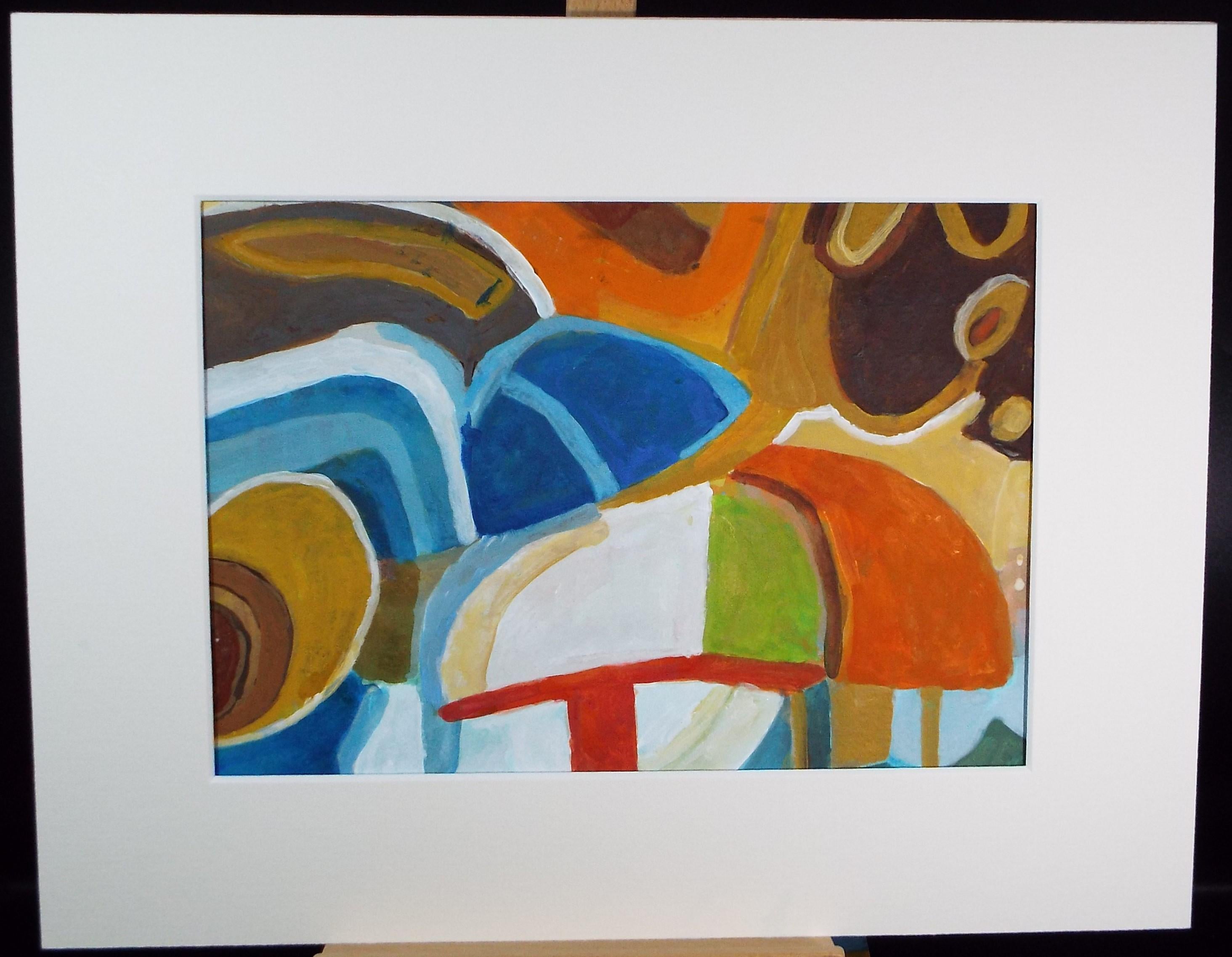 Original Watercolour & Gouache, 'Abstract', Colin Fifield (1940-2022), Circa 1980's