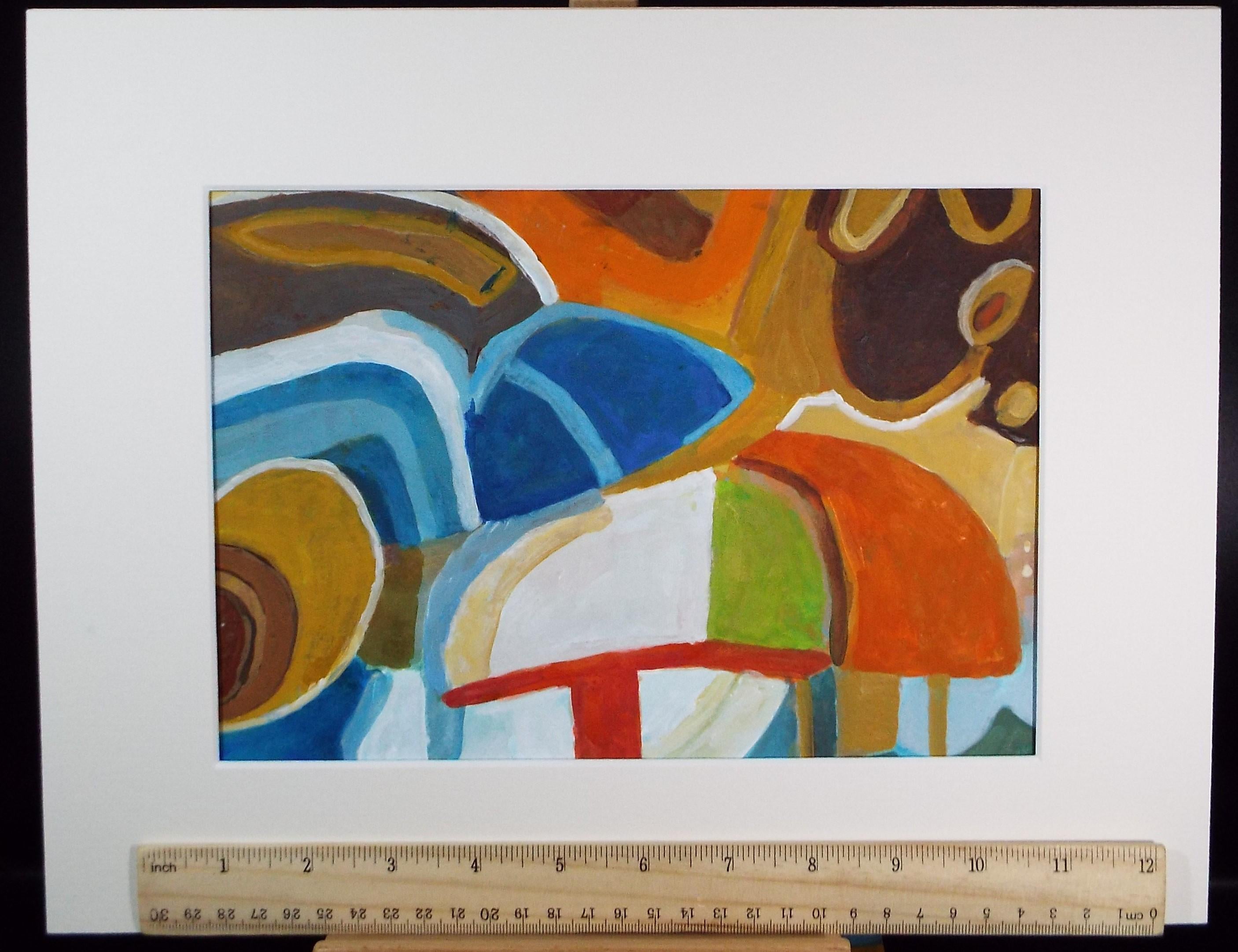Original Watercolour & Gouache, 'Abstract', Colin Fifield (1940-2022), Circa 1980's