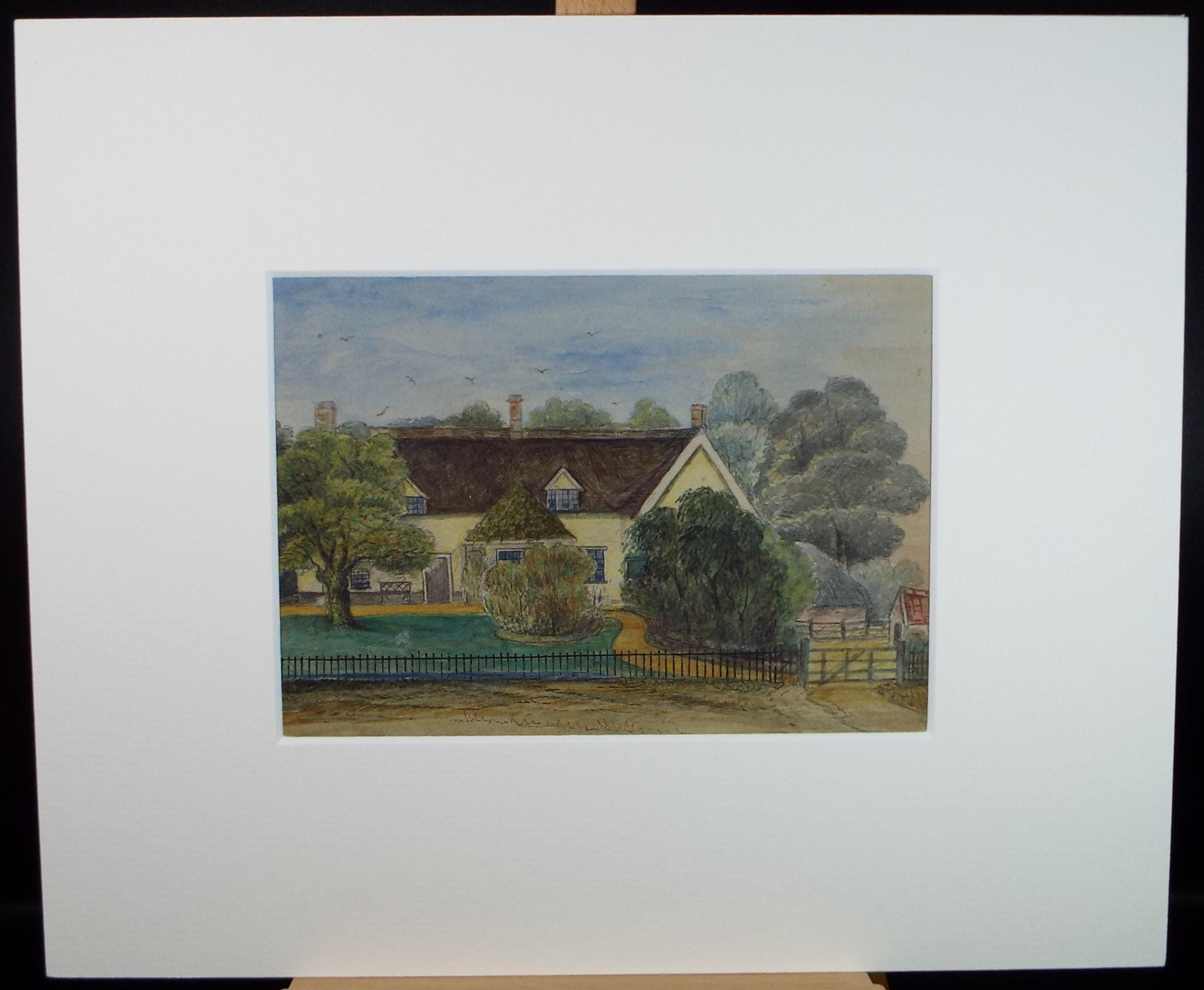 Original Watercolour, 'Beeston Park', Circa 1870's, artist unknown