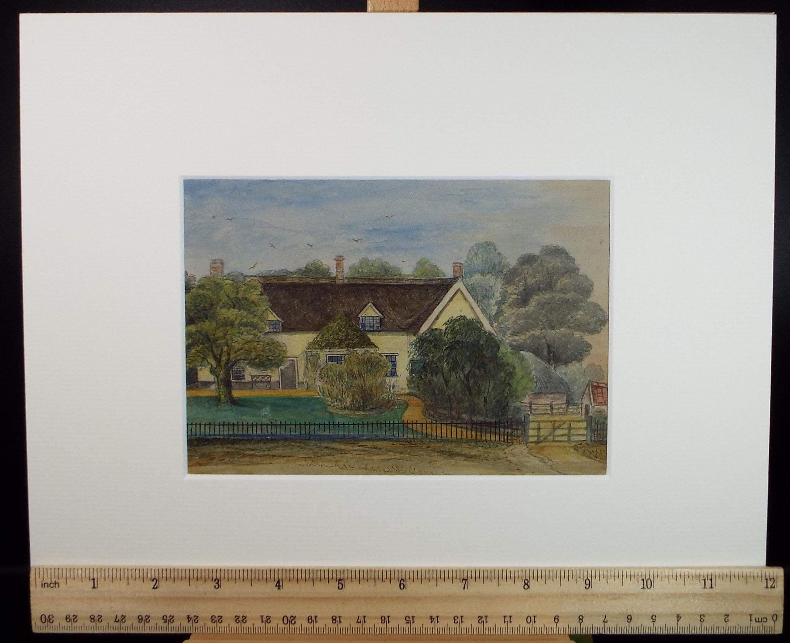 Original Watercolour, 'Beeston Park', Circa 1870's, artist unknown