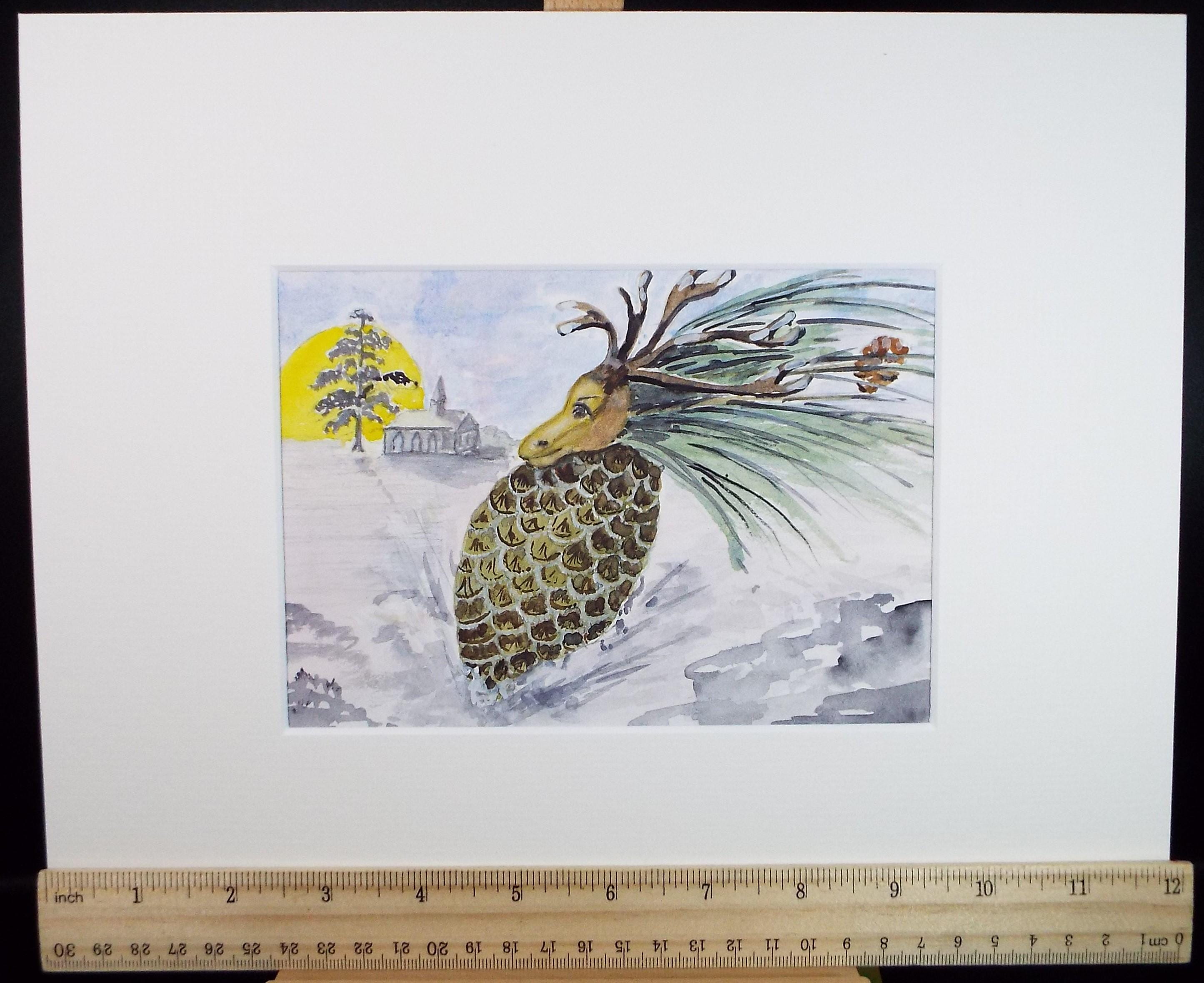 Original Watercolour, 'Dreamscape', c1980's - Marie W. Hiorns