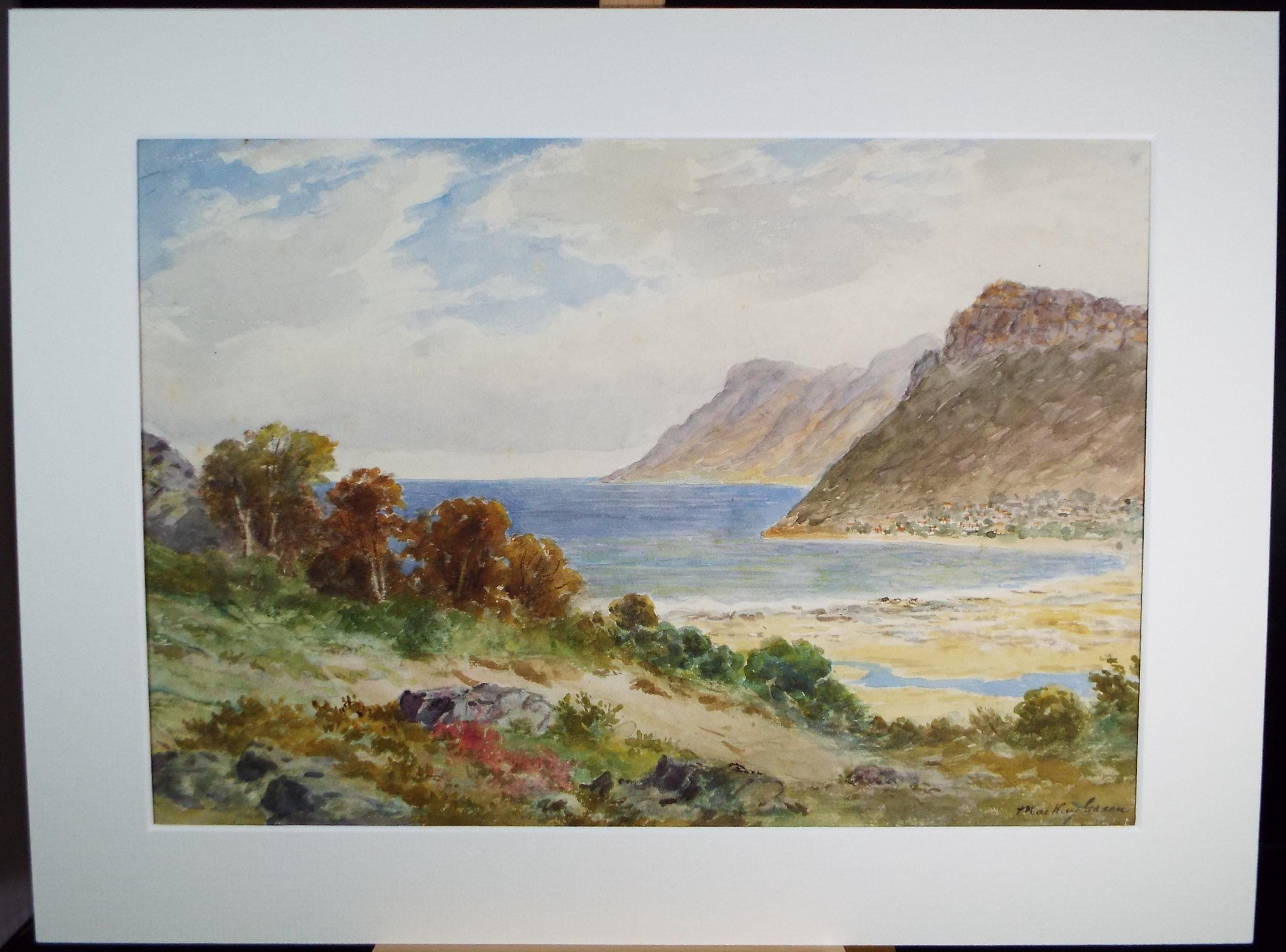Original Watercolour 'Fish Hock Bay', c1920s, Mackay Green