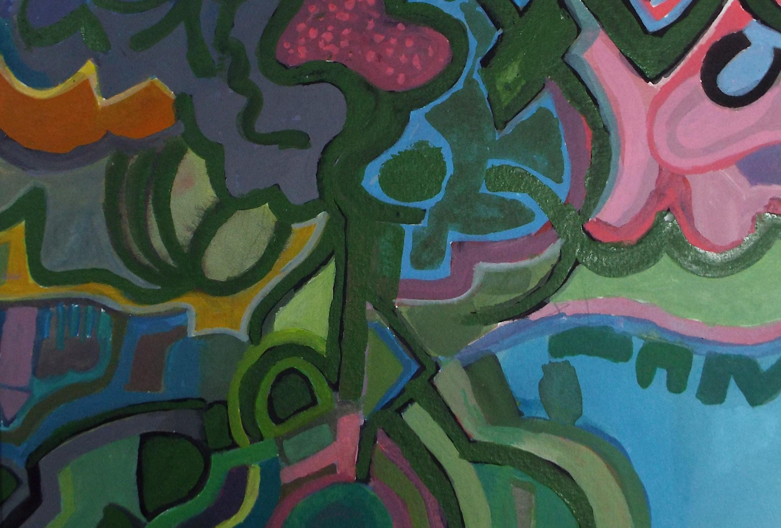 Original Watercolour & Gouache, 'Abstract', Colin Fifield (1940-2022), Circa 1980's