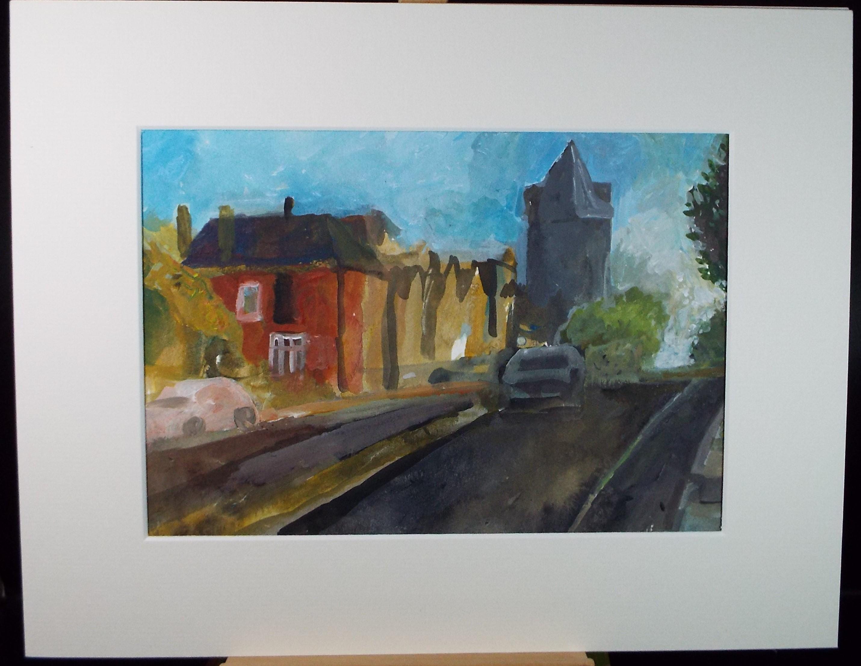 Original Watercolour & Gouache, 'Street Scene', Colin Fifield (1940-2022), Circa 1980's