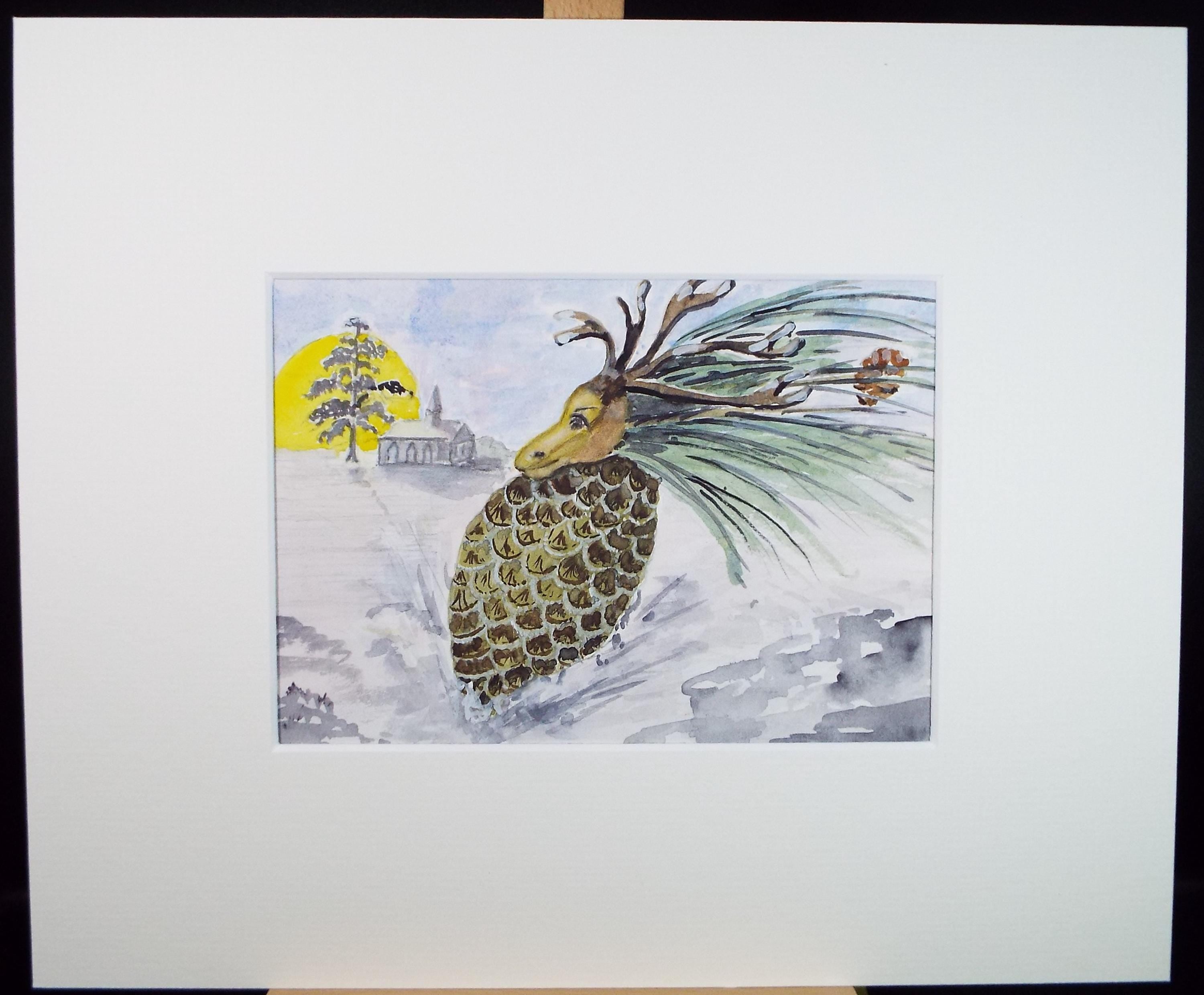 Original Watercolour, 'Dreamscape', c1980's - Marie W. Hiorns