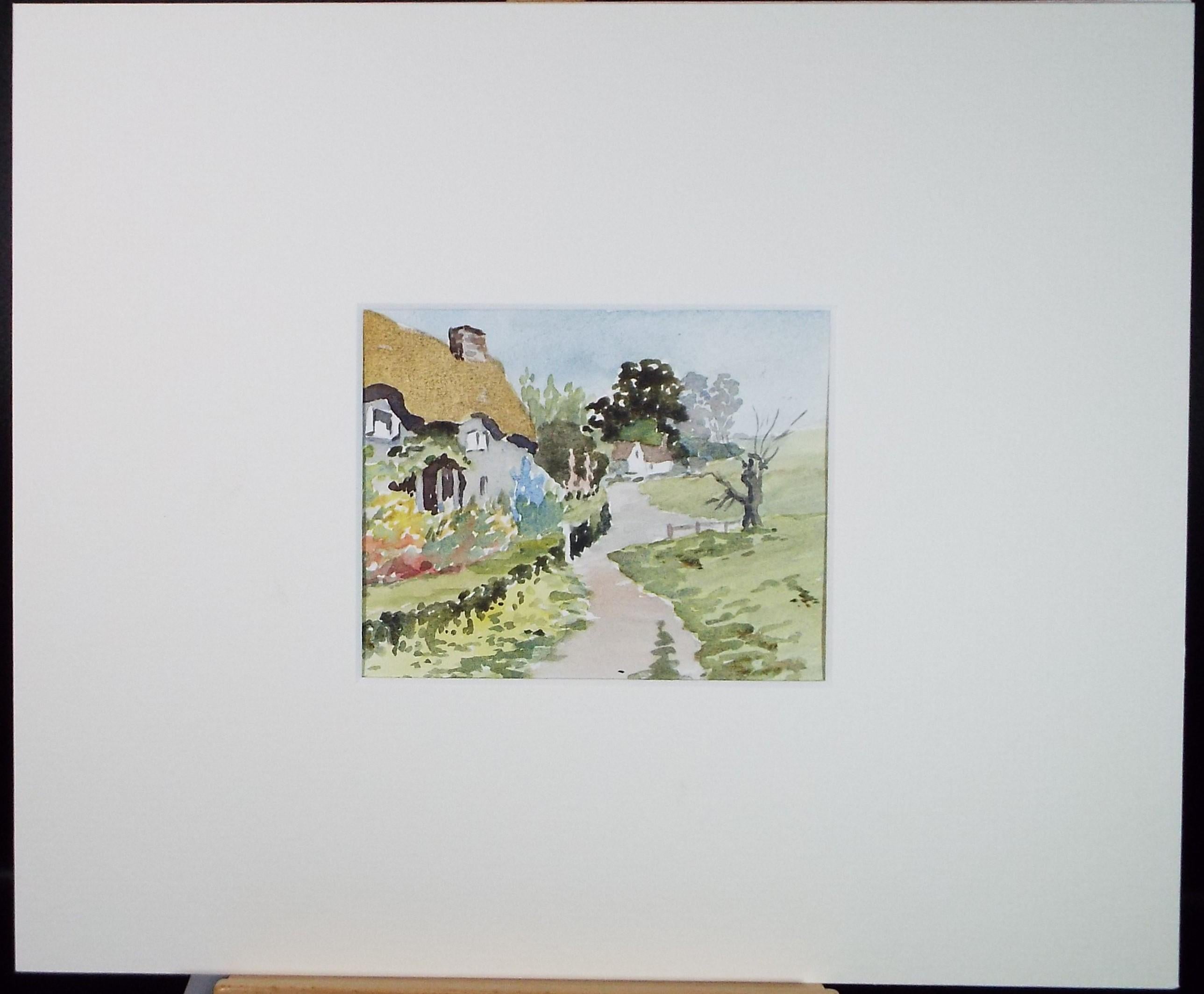 Original Watercolour, 'Country Cottage', Circa 1990's, Artist Unknown