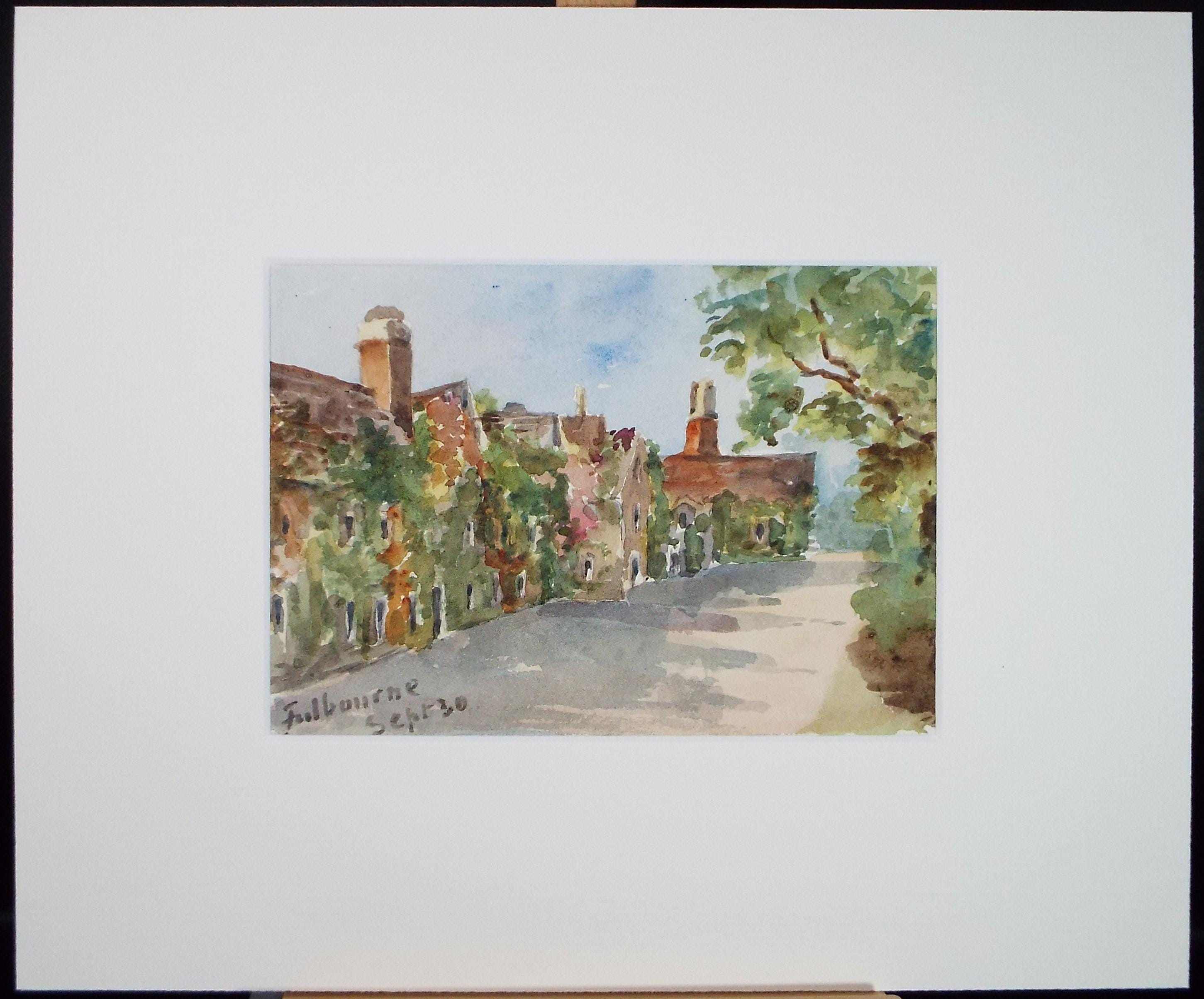 Original Watercolour, 'Fulborn, Cambridgeshire', 1900, Artist Unknown