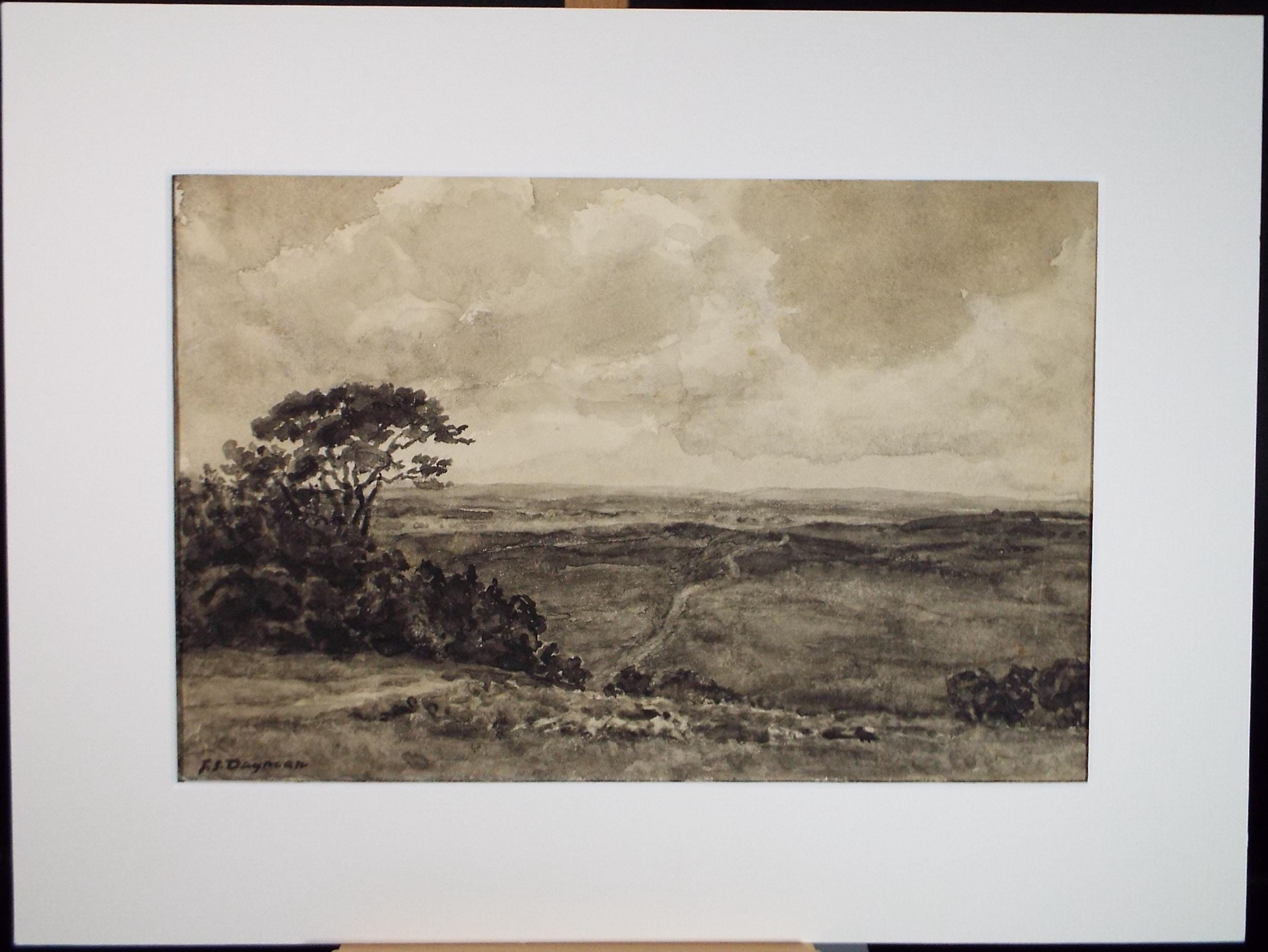Original Watercolour, 'Exmoor', Francis Dayman (exh. 1883-1938), circa 1920