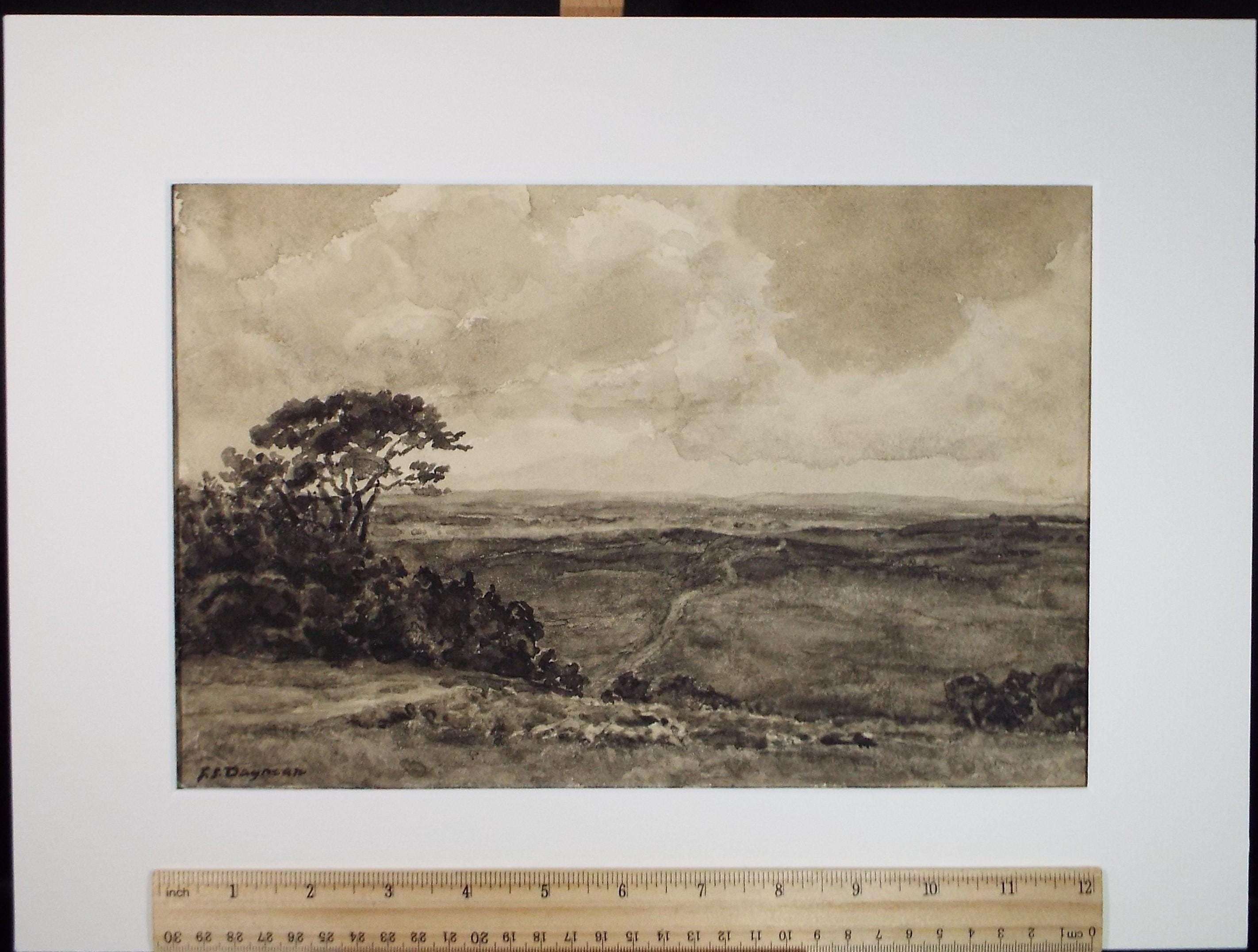 Original Watercolour, 'Exmoor', Francis Dayman (exh. 1883-1938), circa 1920