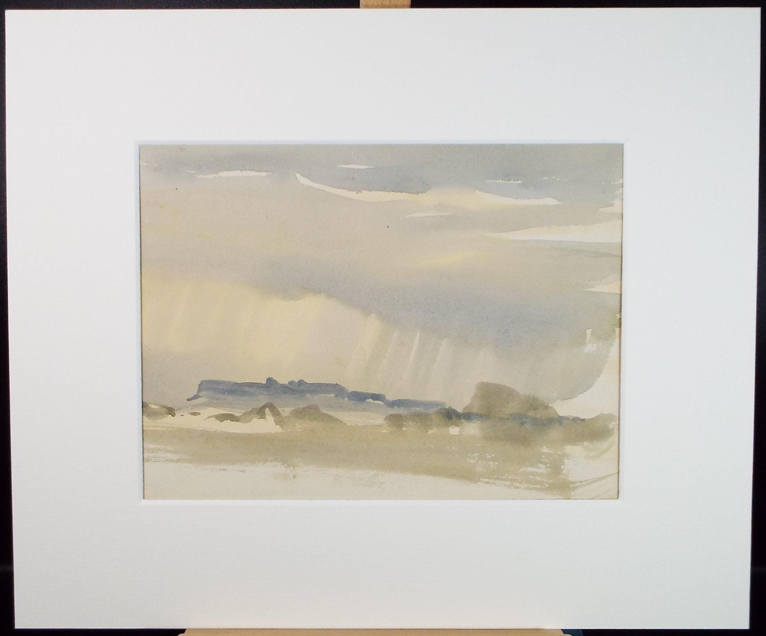 Original Watercolour, 'Incoming Squall', Circa 1920's,Unknown Artist