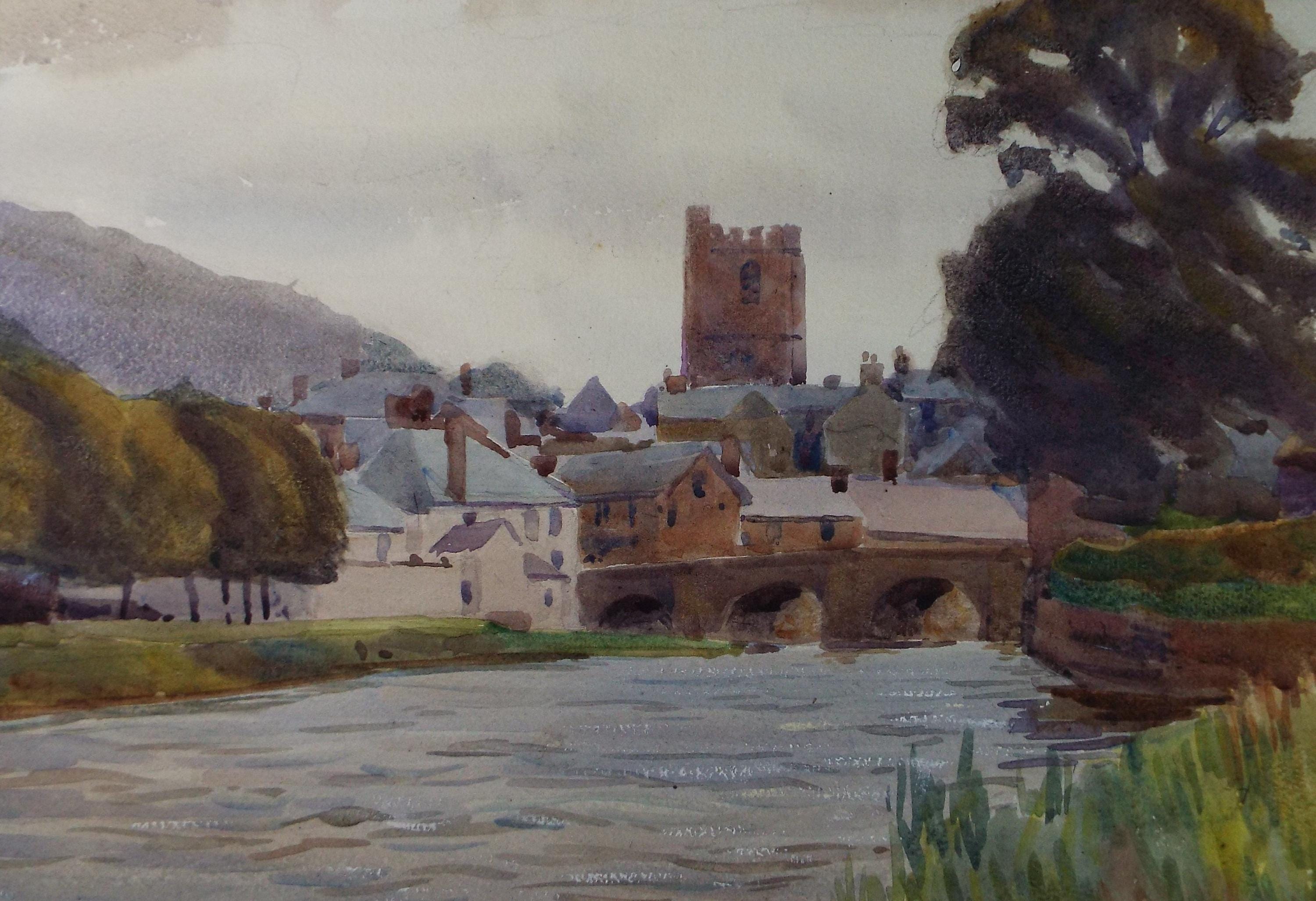 Original Watercolour, 'Richmond', Artist Unknown, circa 1920's