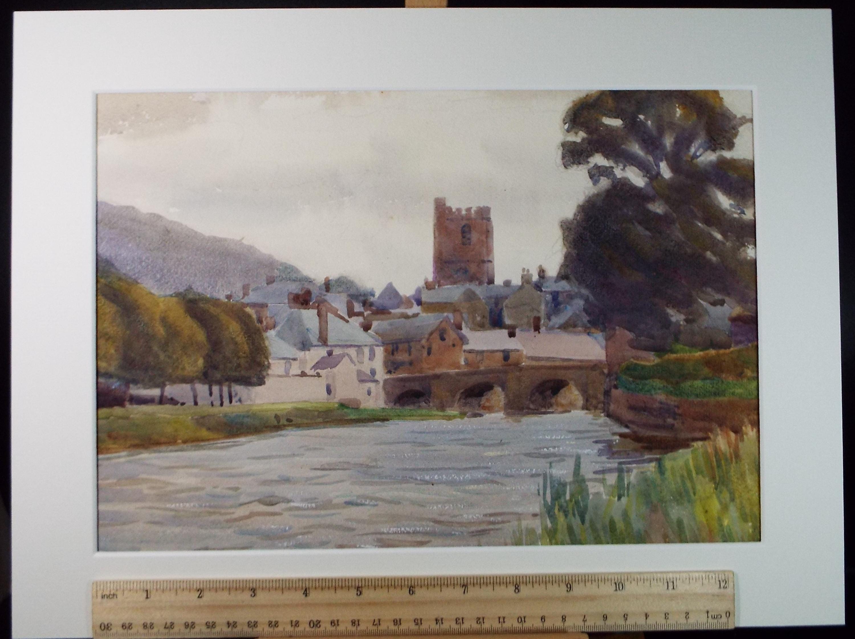 Original Watercolour, 'Richmond', Artist Unknown, circa 1920's