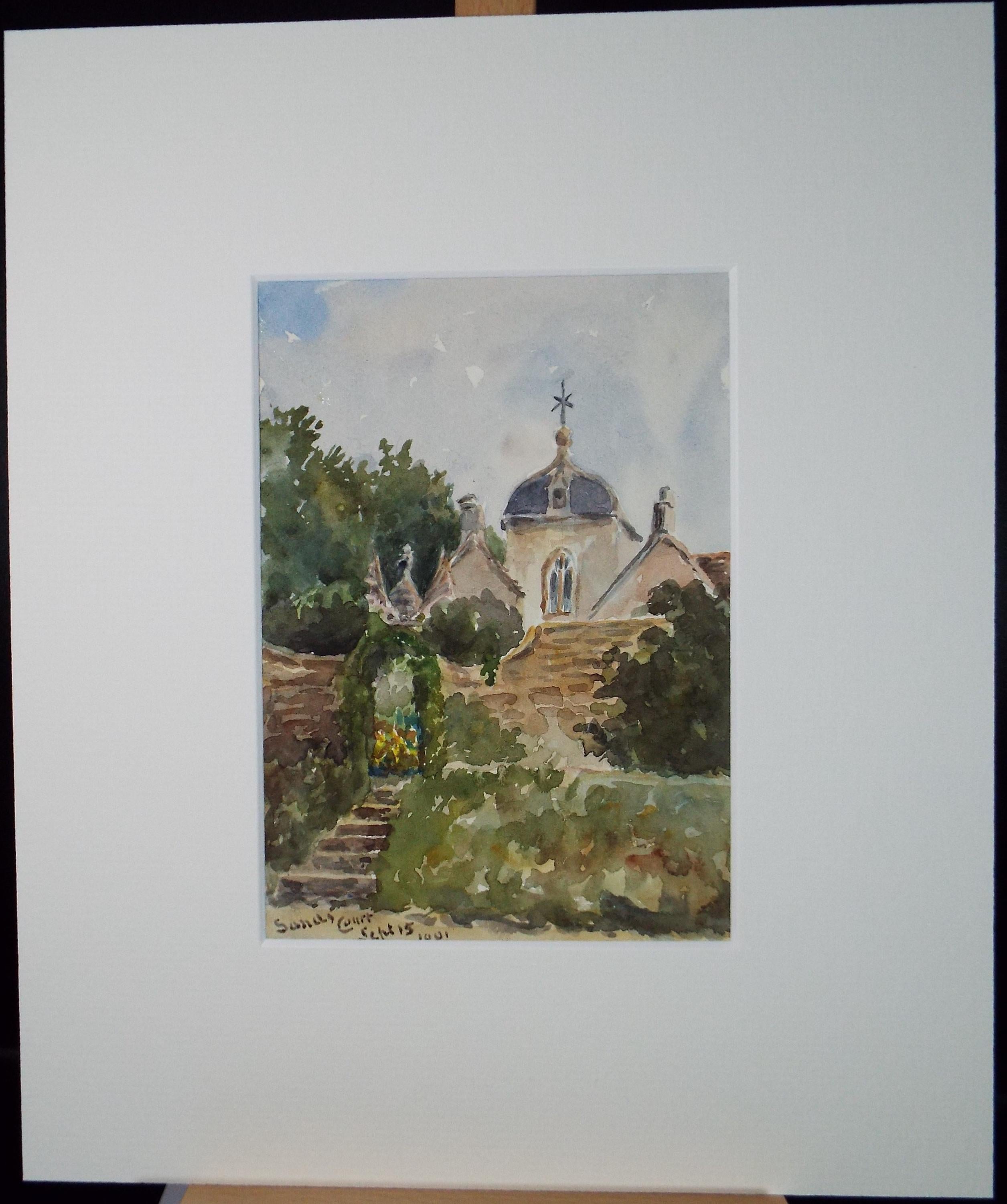 Original Watercolour, 'Sands Court, Codrington', 1901, Artist Unknown